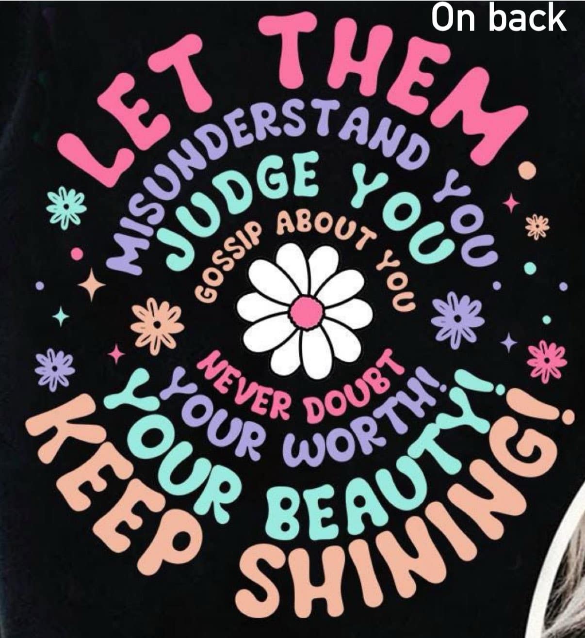 Let Them Black Tee