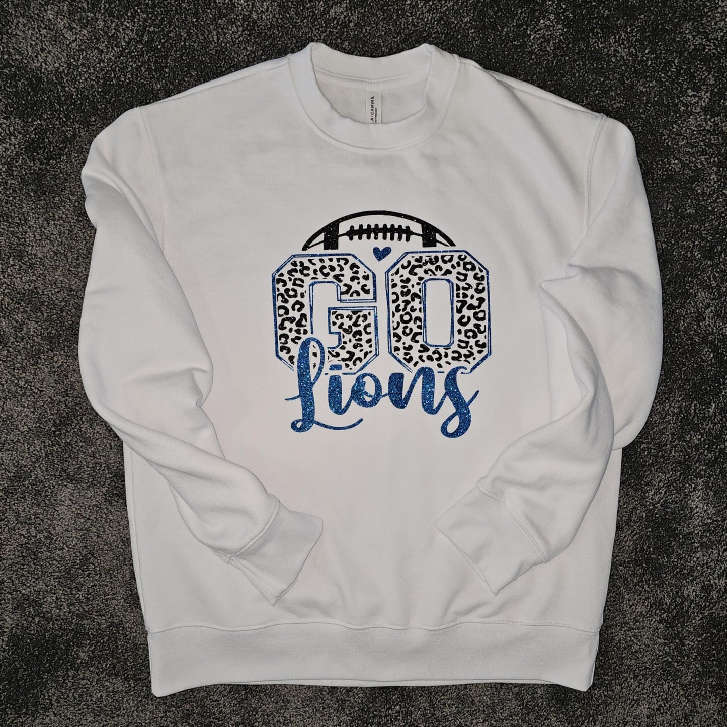 Sparkle Leopard Go Lions Crew