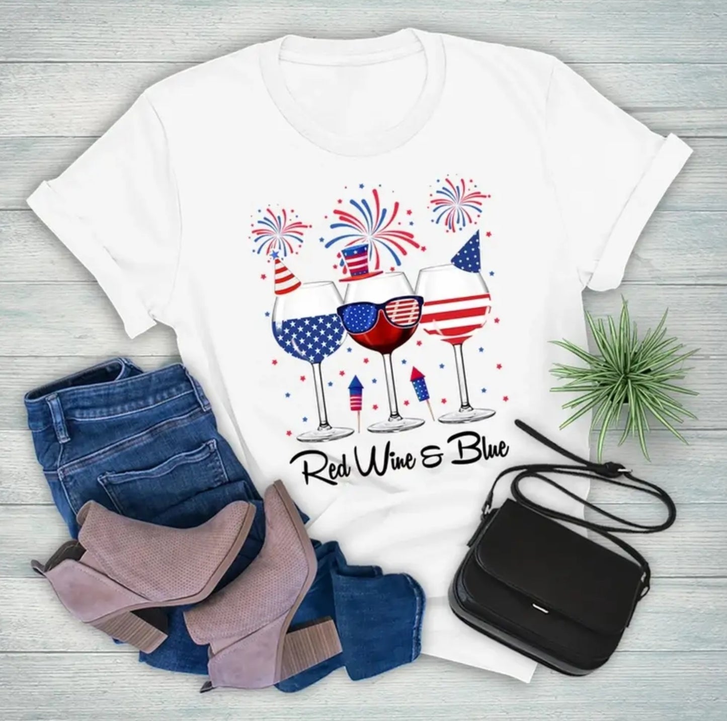 Red Wine & Blue Tshirt
