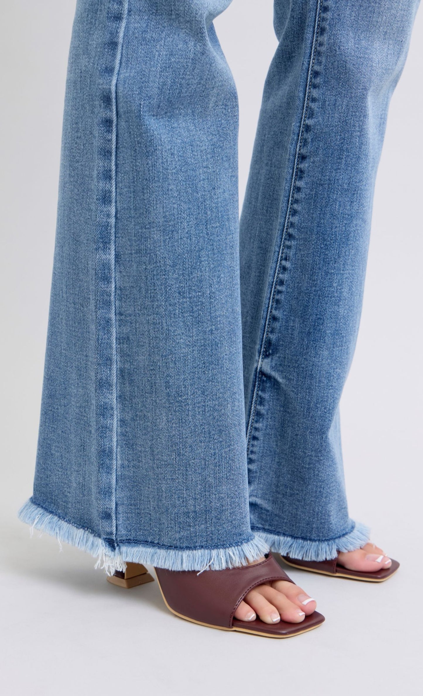 Judy Blue High Waist Bootcut w/Fray Hem