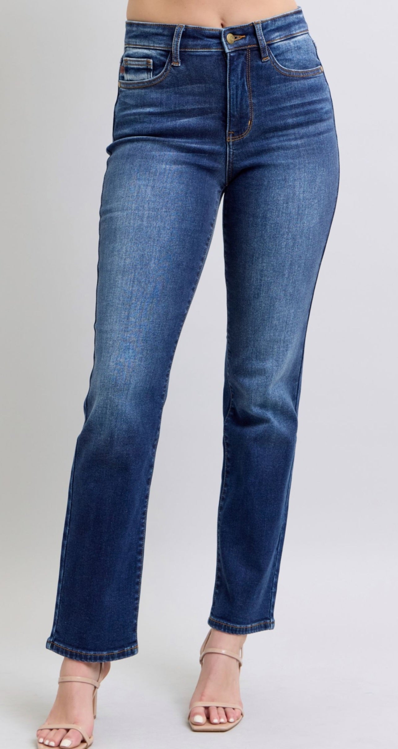 Judy Blue Vintage Wash Thermal Straight Dark