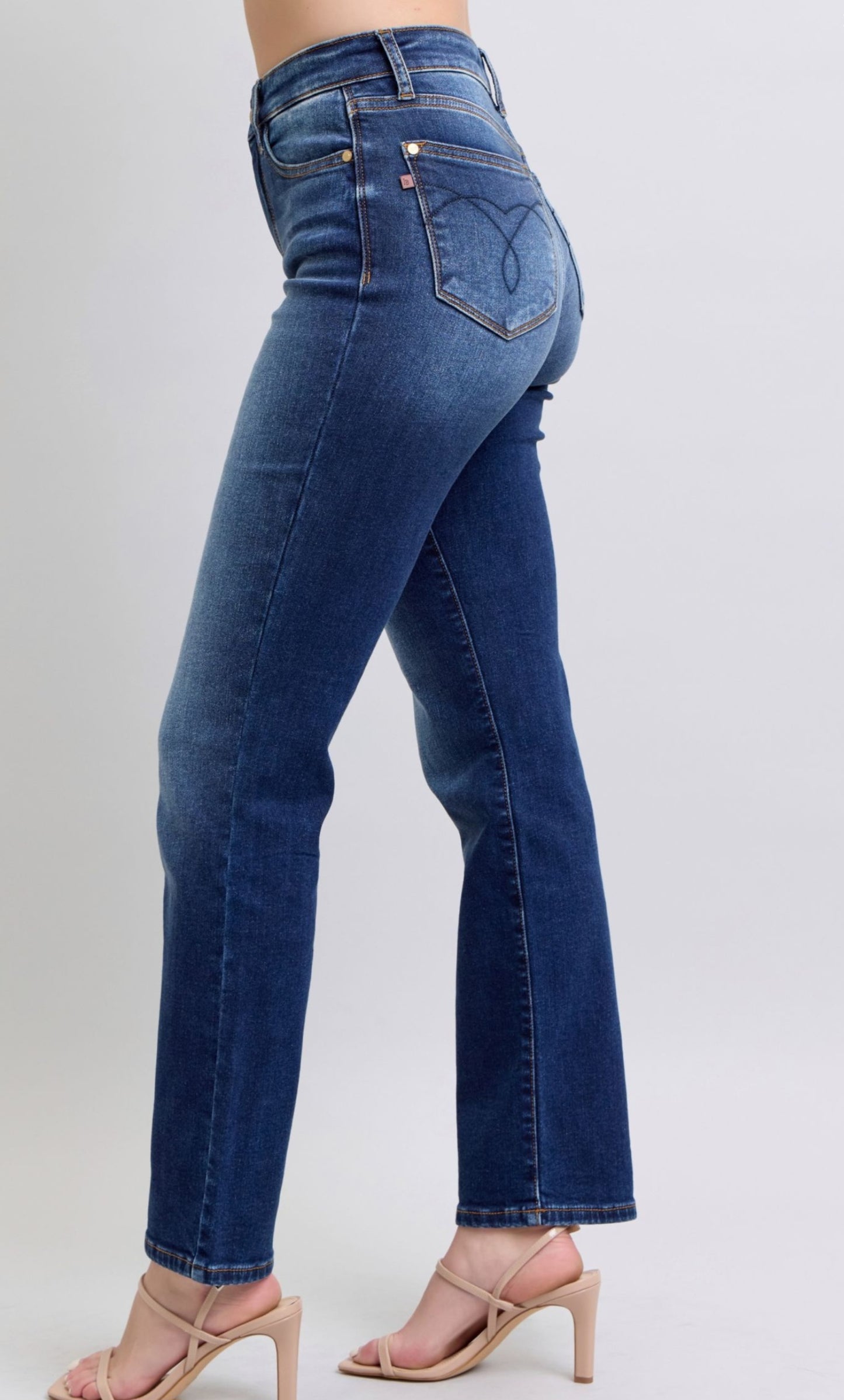 Judy Blue Vintage Wash Thermal Straight Dark
