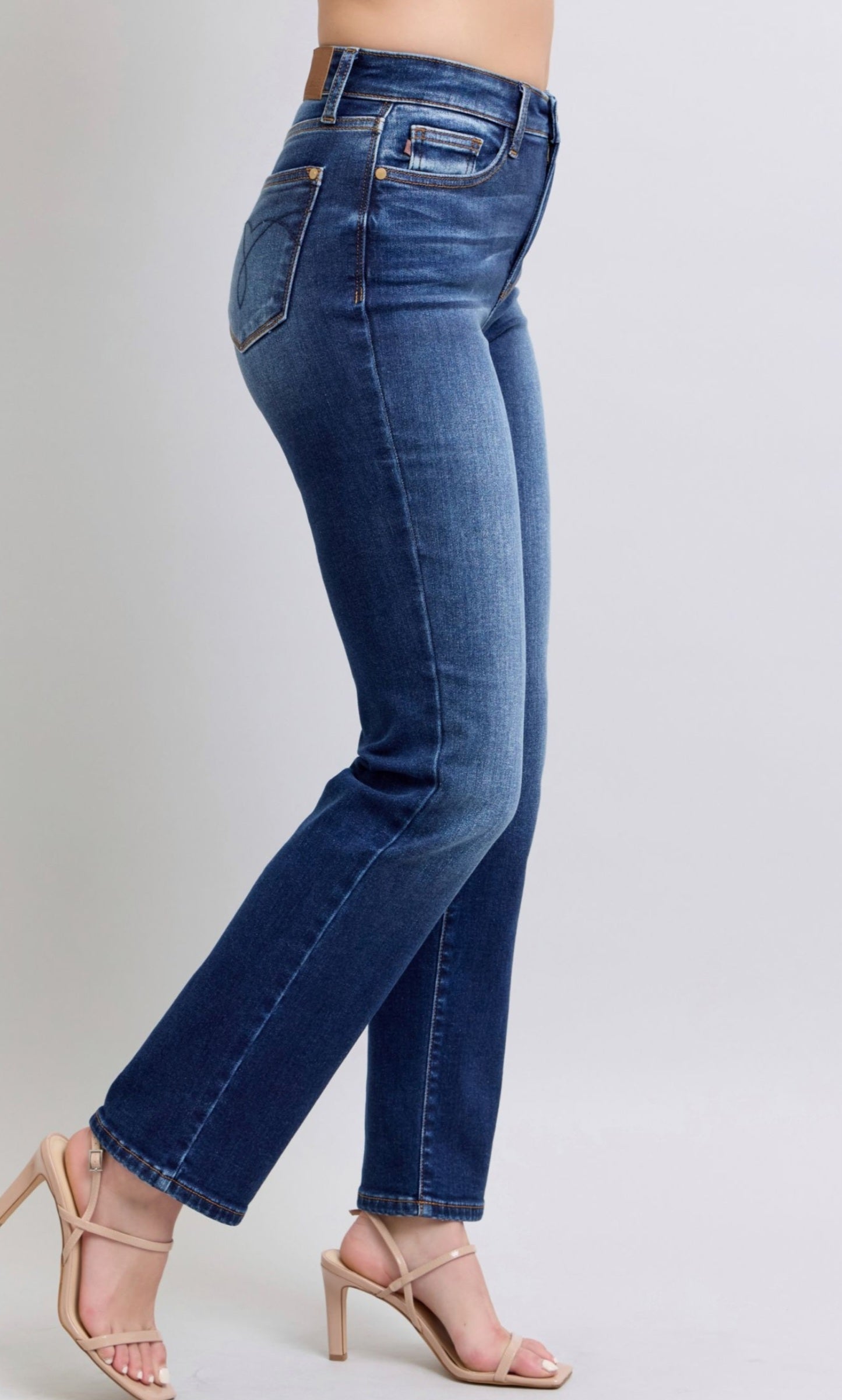 Judy Blue Vintage Wash Thermal Straight Dark