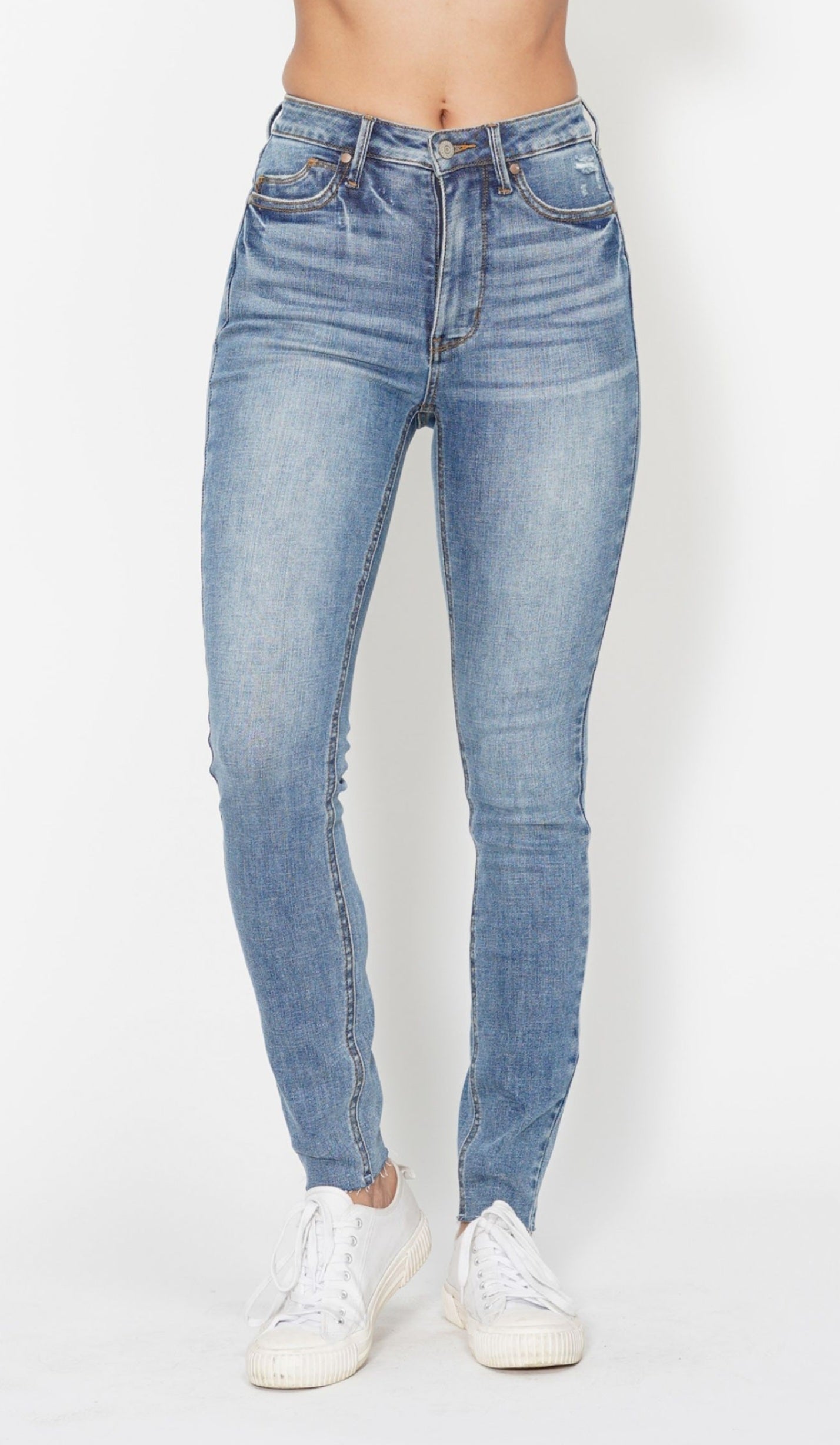 Judy Blue High Waist Tummy Control Vintage Shield Pocket Skinny