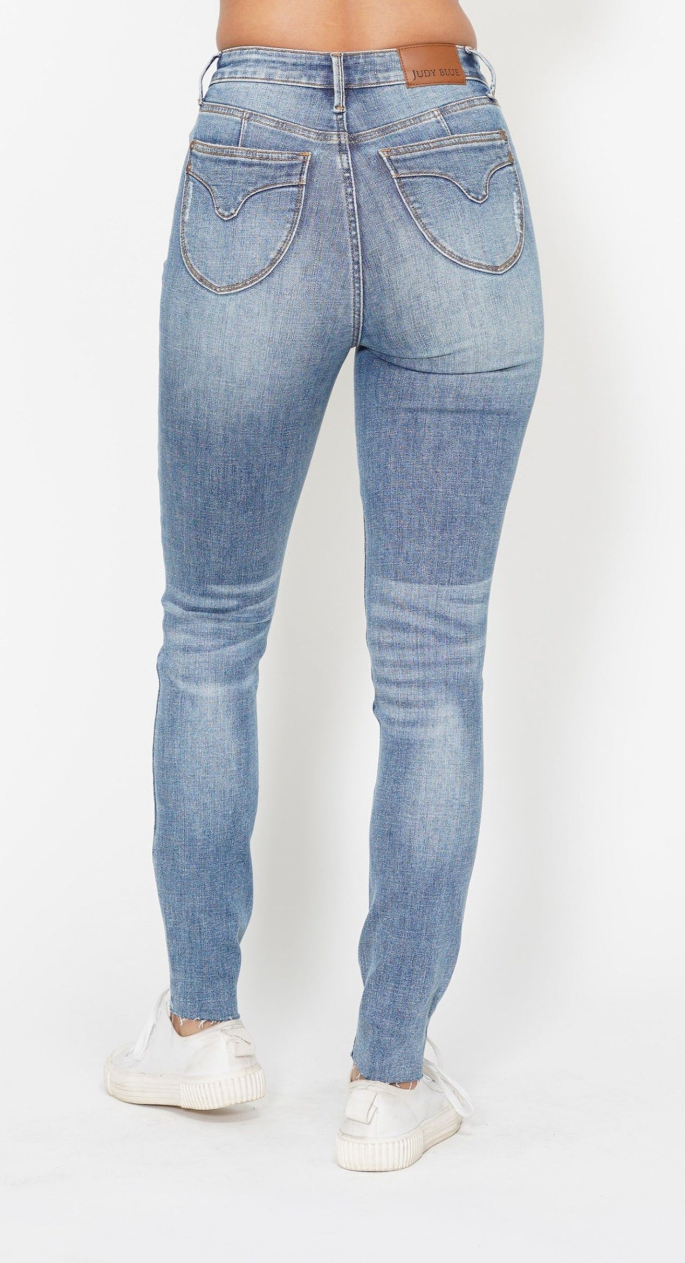 Judy Blue High Waist Tummy Control Vintage Shield Pocket Skinny