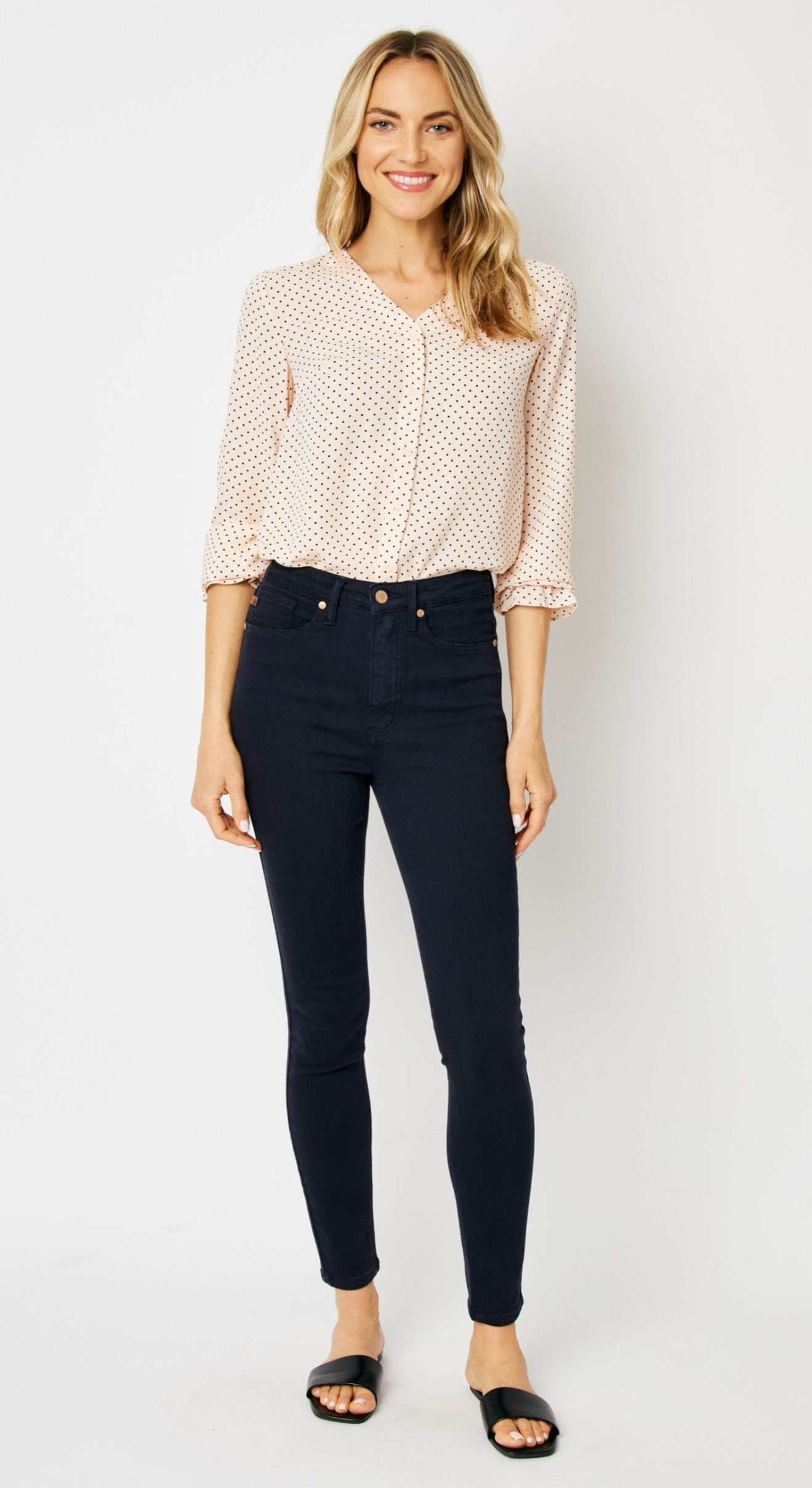 Judy Blue High Waist Navy Tummy Control Skinny