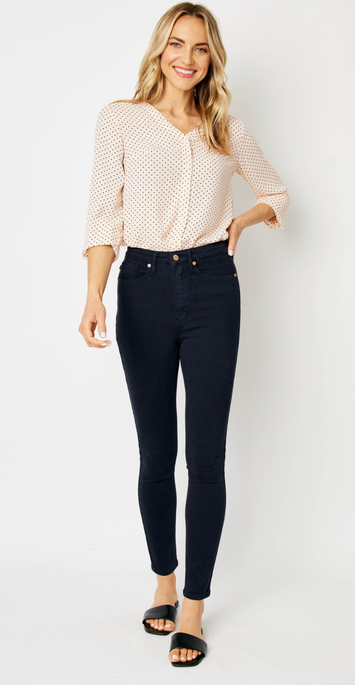 Judy Blue High Waist Navy Tummy Control Skinny