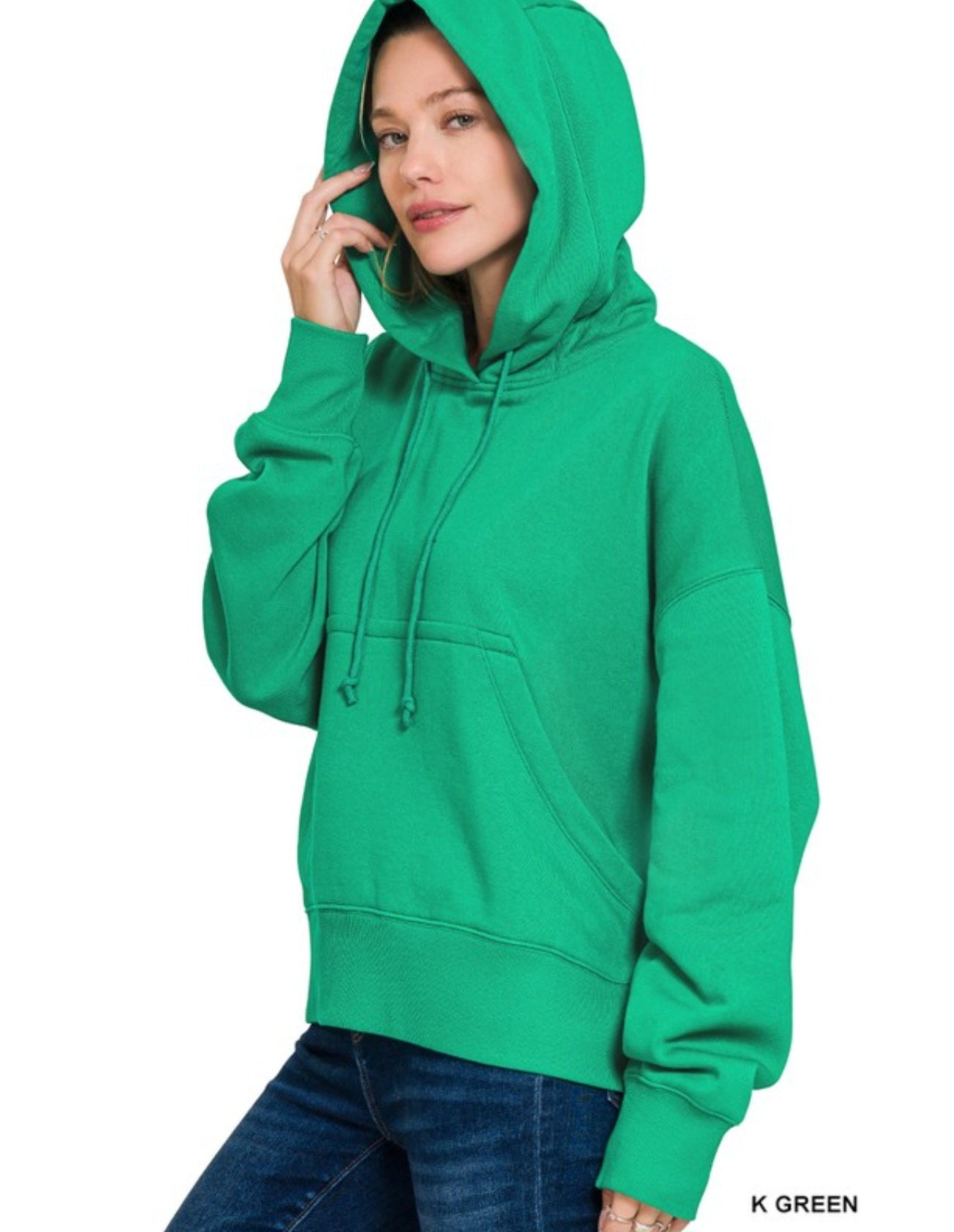 Oversized Fleece KangarooPocket Hoodie