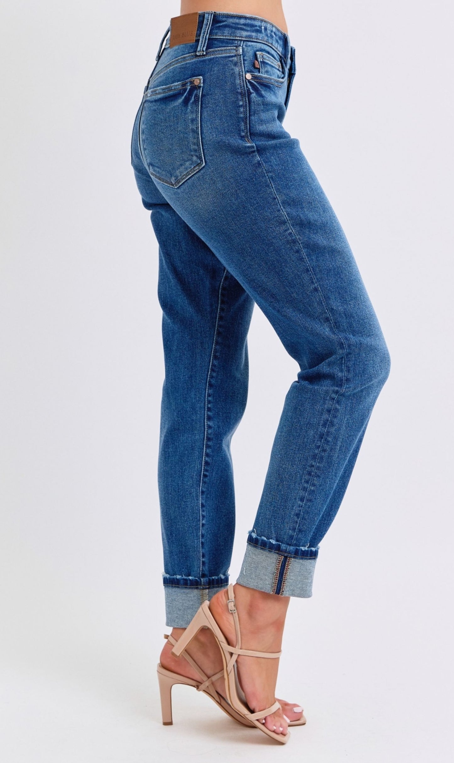 Judy Blue MR Vintage Wash Boyfriend w/Cuff