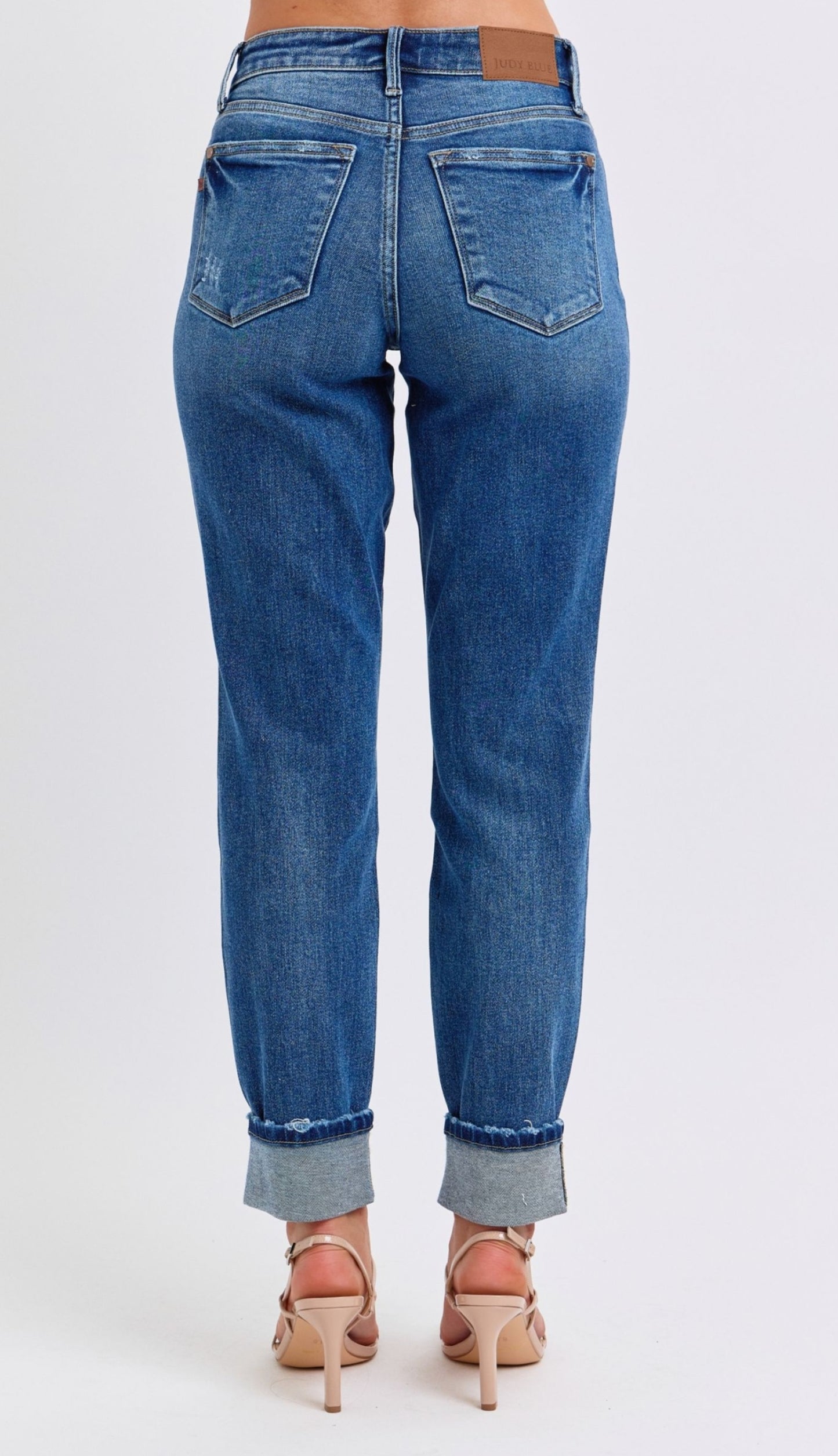 Judy Blue MR Vintage Wash Boyfriend w/Cuff