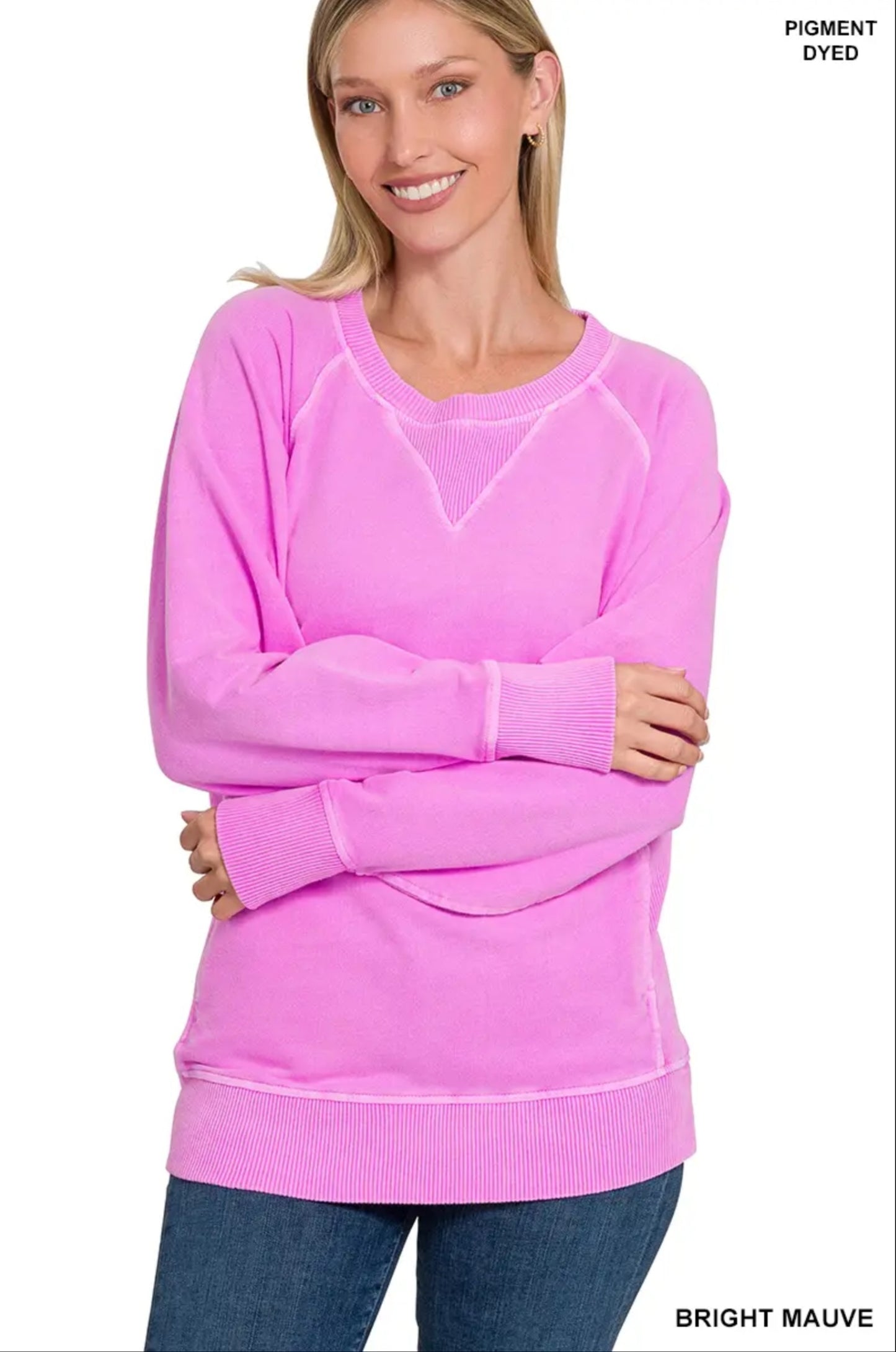 French Terry Pullover with Pockets