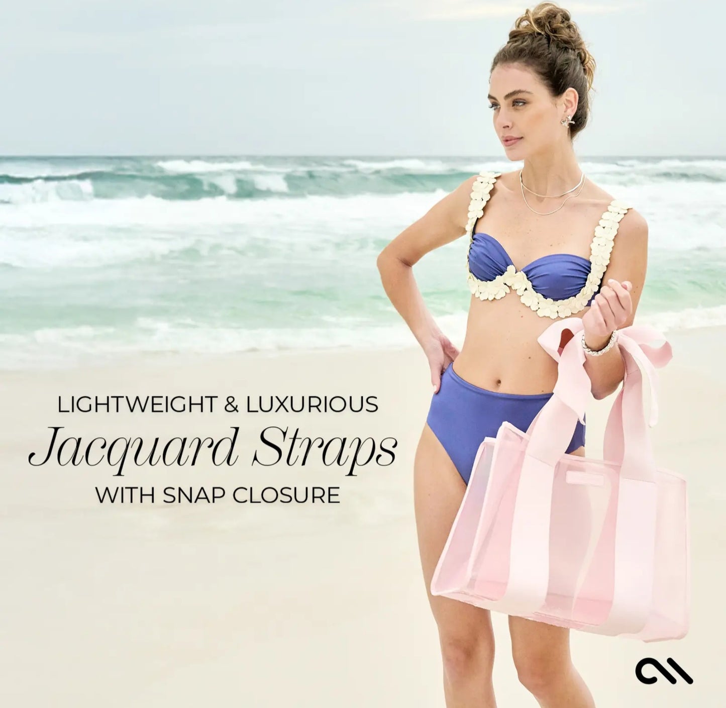 Special Edition Bow Beach Bag with Phone Pouch