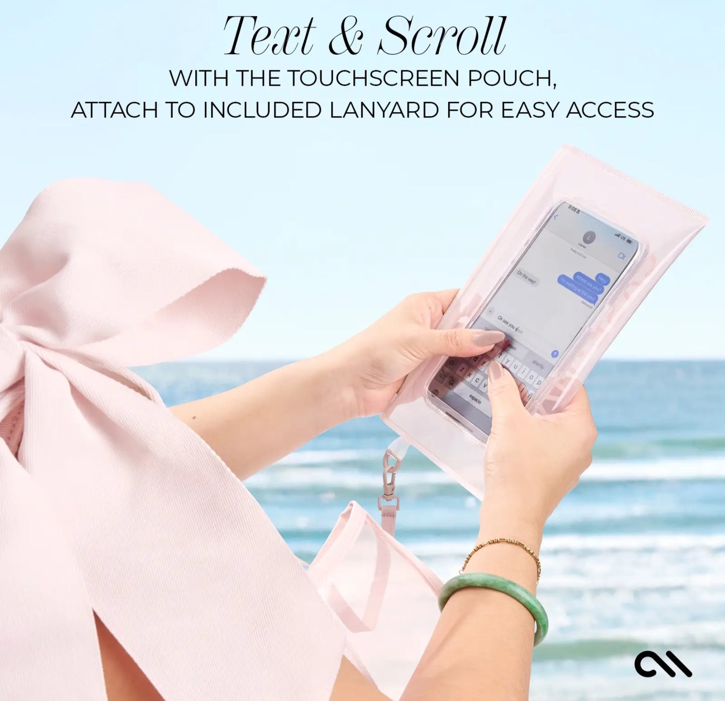 Special Edition Bow Beach Bag with Phone Pouch
