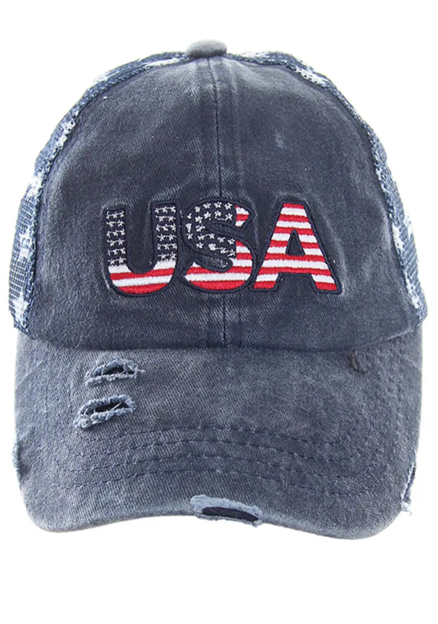 USA American Flag Theme Baseball Cap
