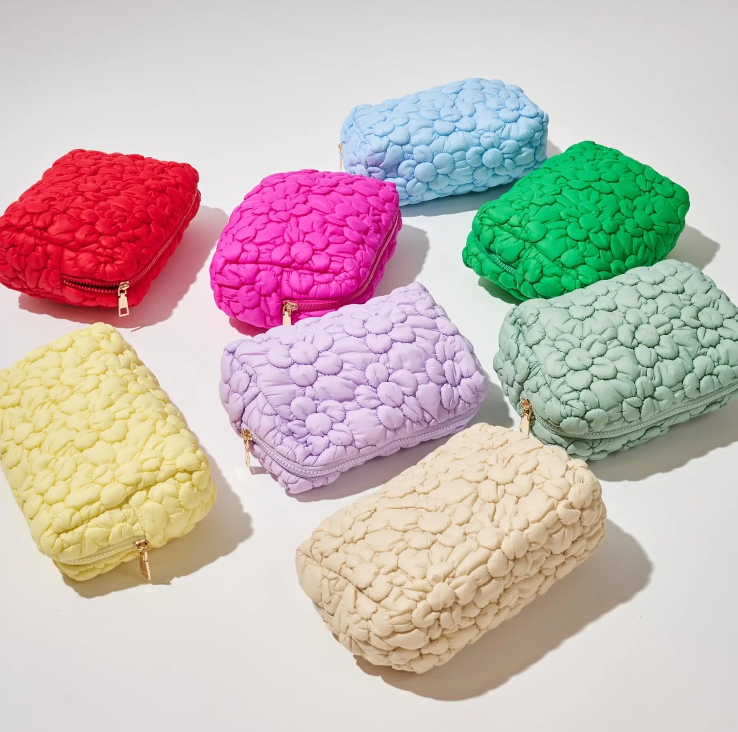 Floral Pop Nylon Cosmetic Bag