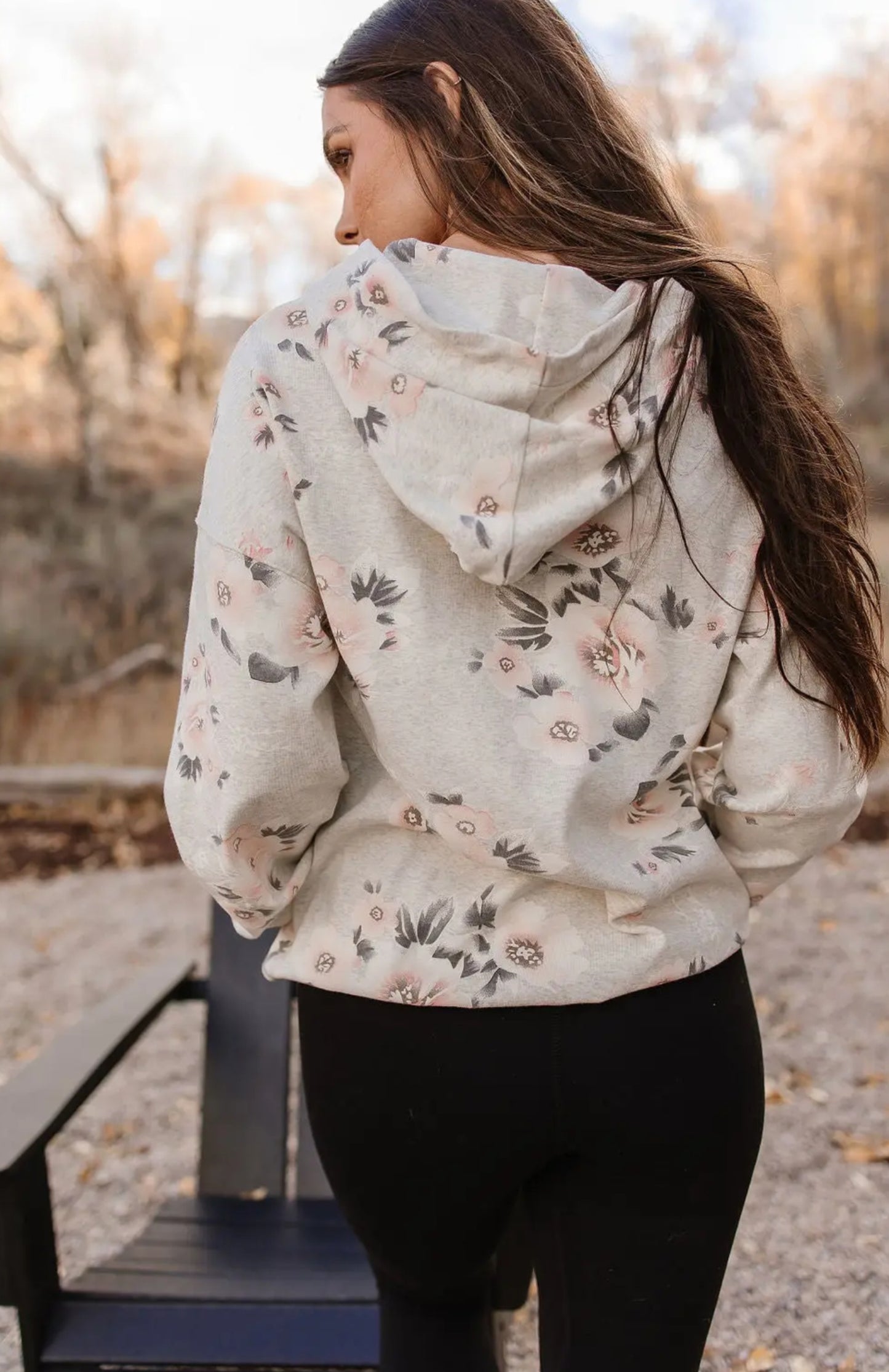 Petals and Pearls Flowered Hoodie