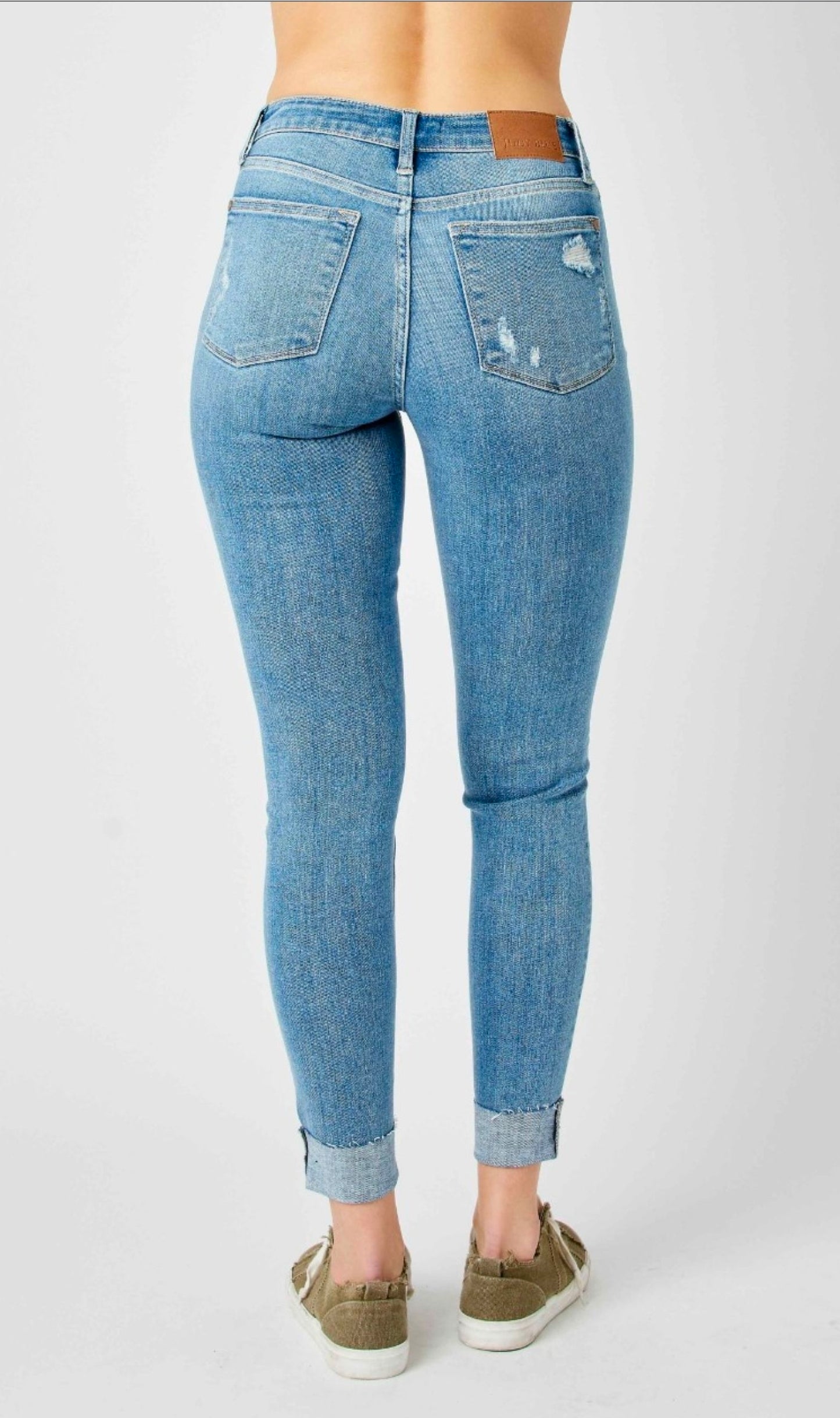 Judy Blue MR Destroy & Cuff Skinny