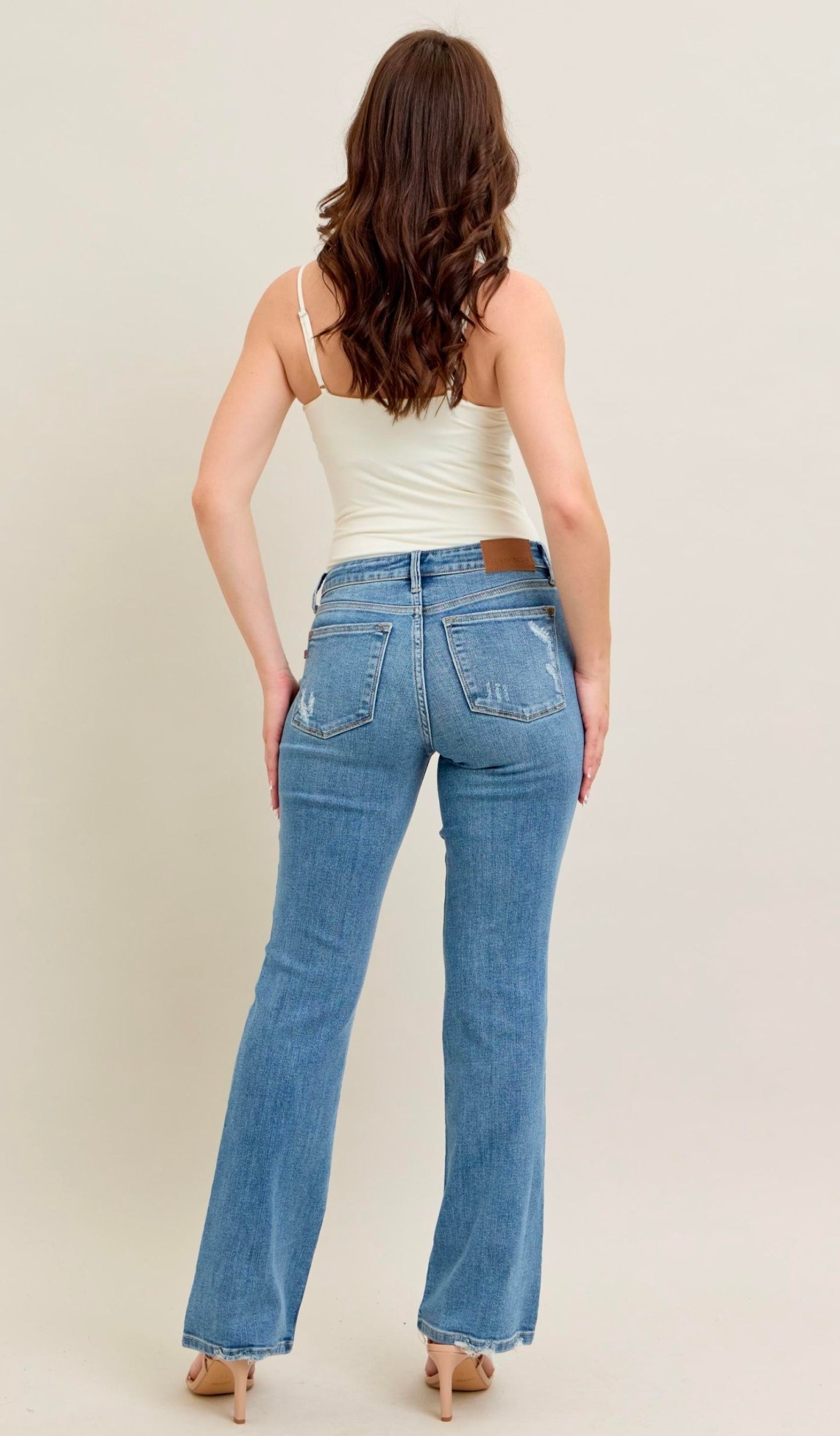 Judy Blue Vintage Wash Boot Cut w/Destroy Hem