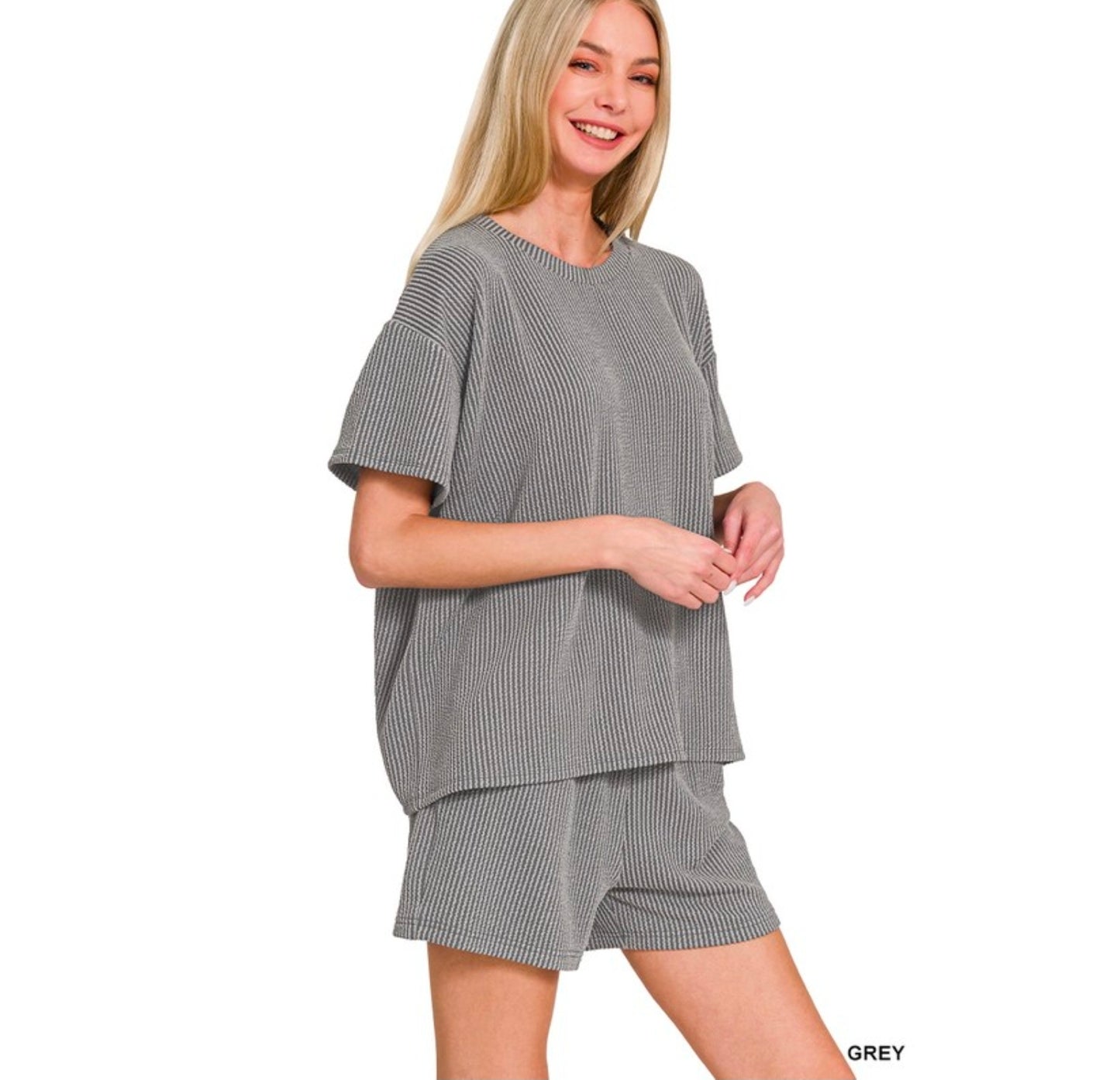 Raised Rib Short Set