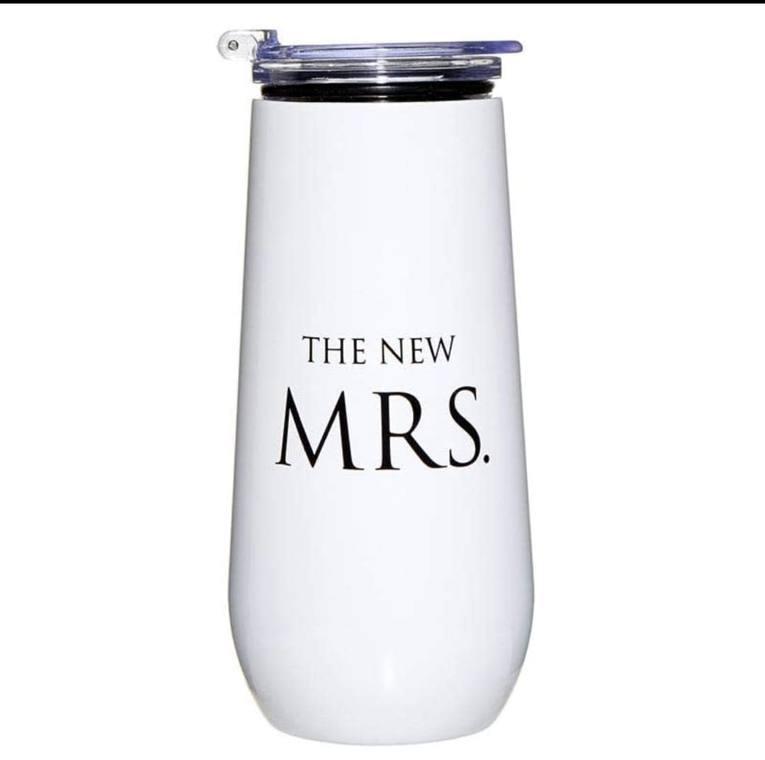 The New Mrs. 12 Oz Champagne Tumbler