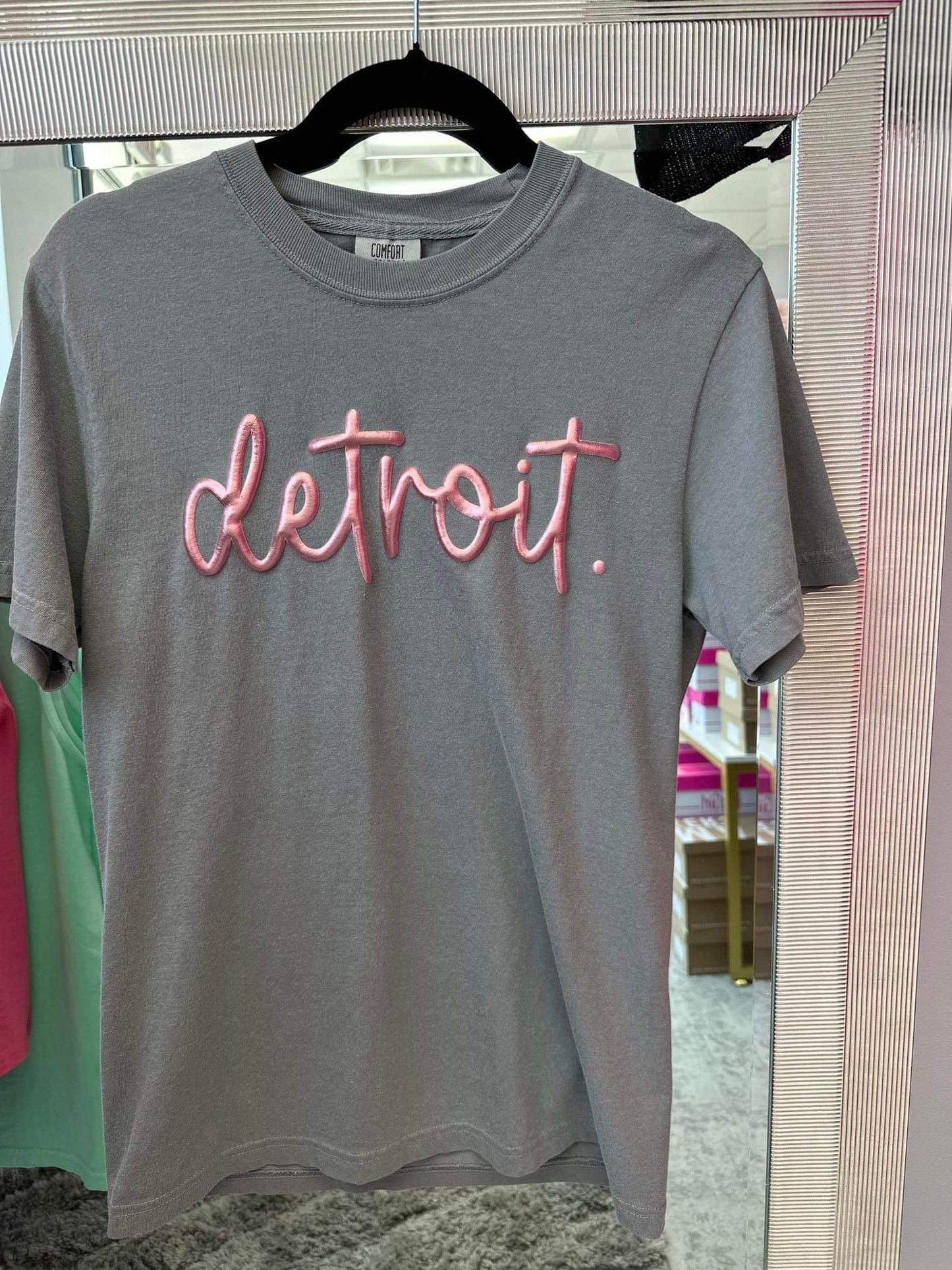 Detroit Puff Gray/Rosegold