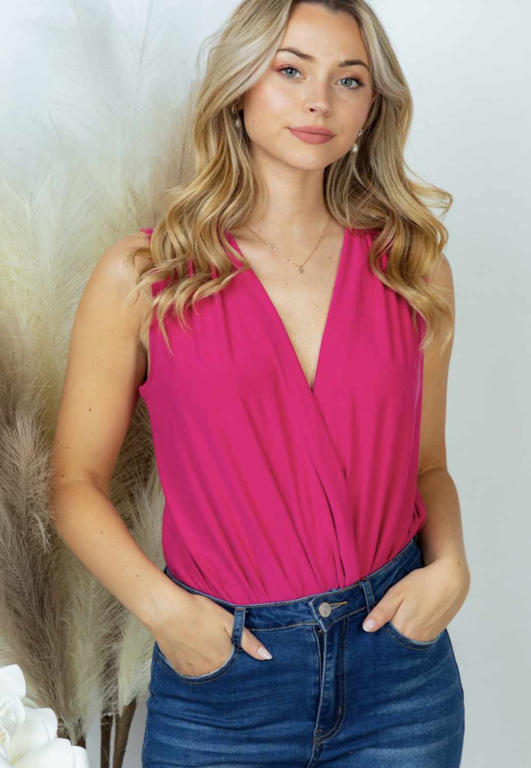 Sleeveless Solid Knit Bodysuit