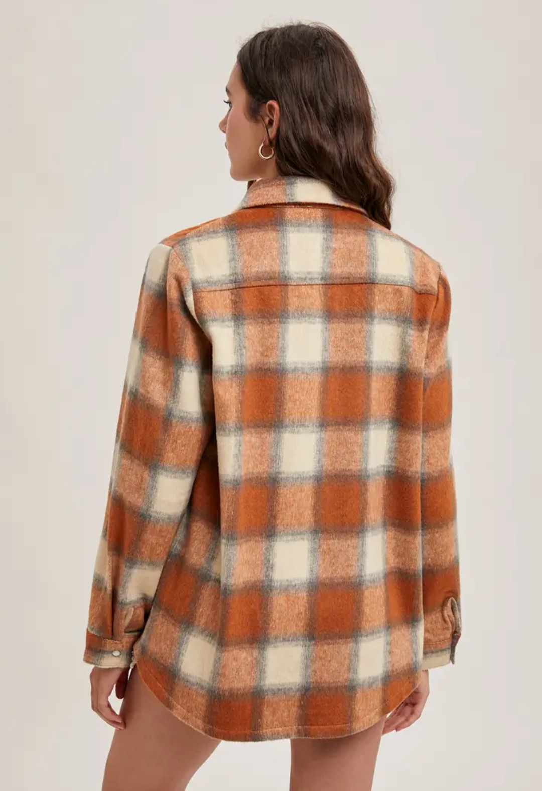 Pumpkin Flannel Shacket