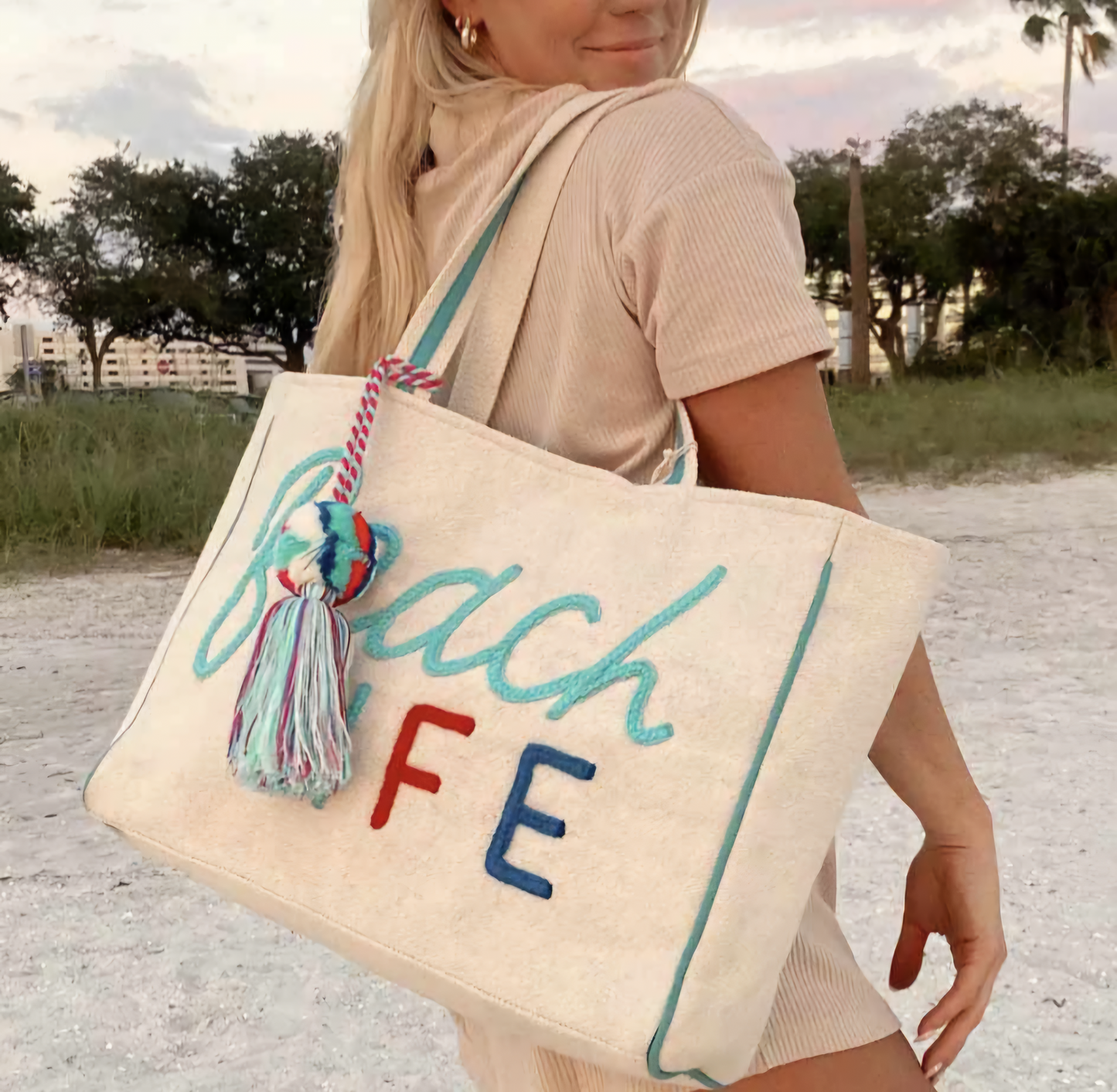 Beach Life Tote Beach Bag