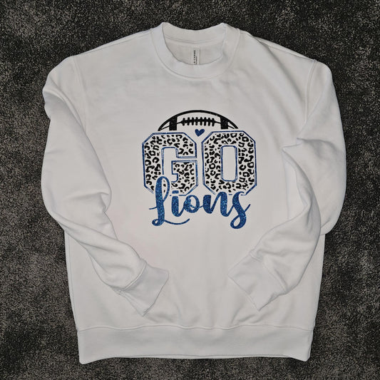 Sparkle Leopard Go Lions Crew