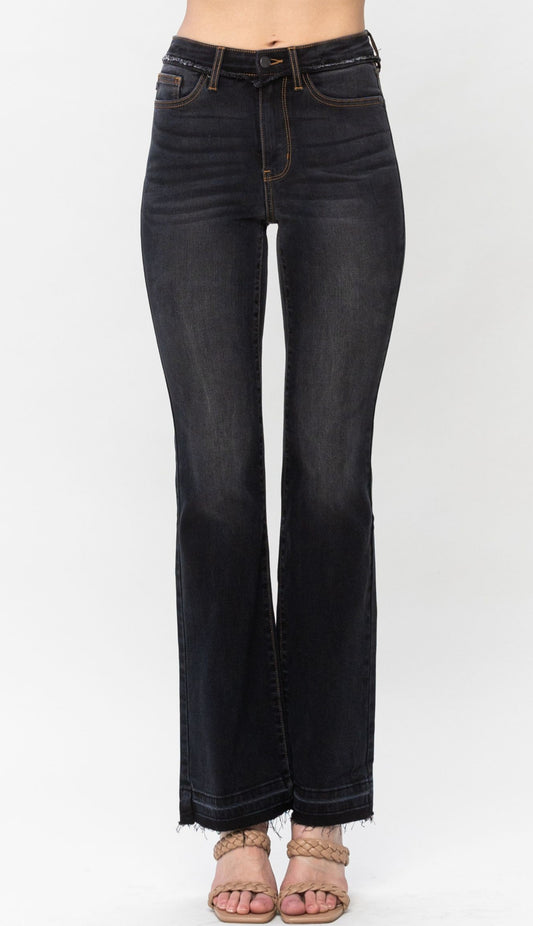 Judy Blue High Waist Release Hem Slim Boot Cut