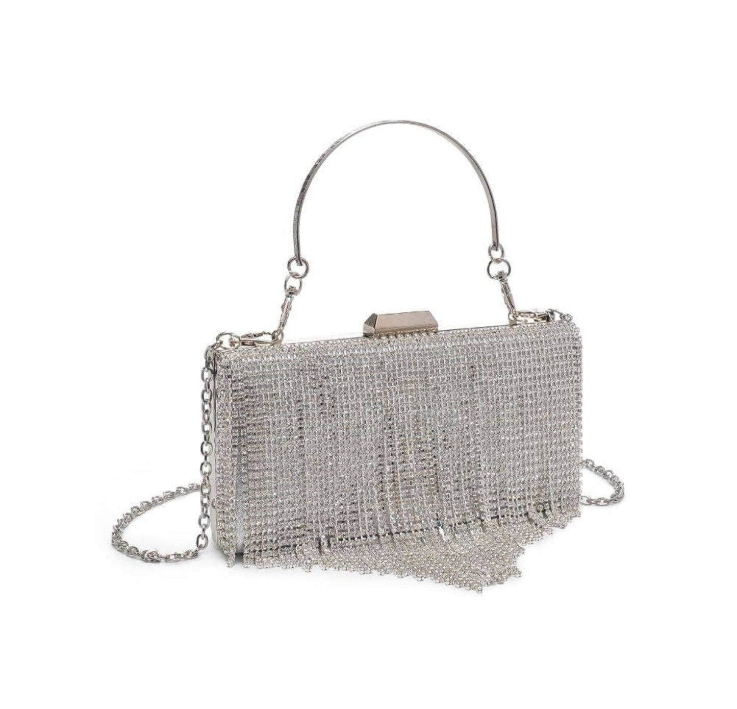 Fringe Rhinestone Evening Bag