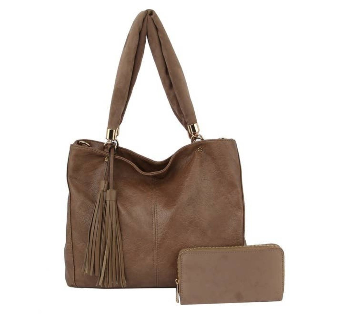 Taupe Classy Tote Handbag