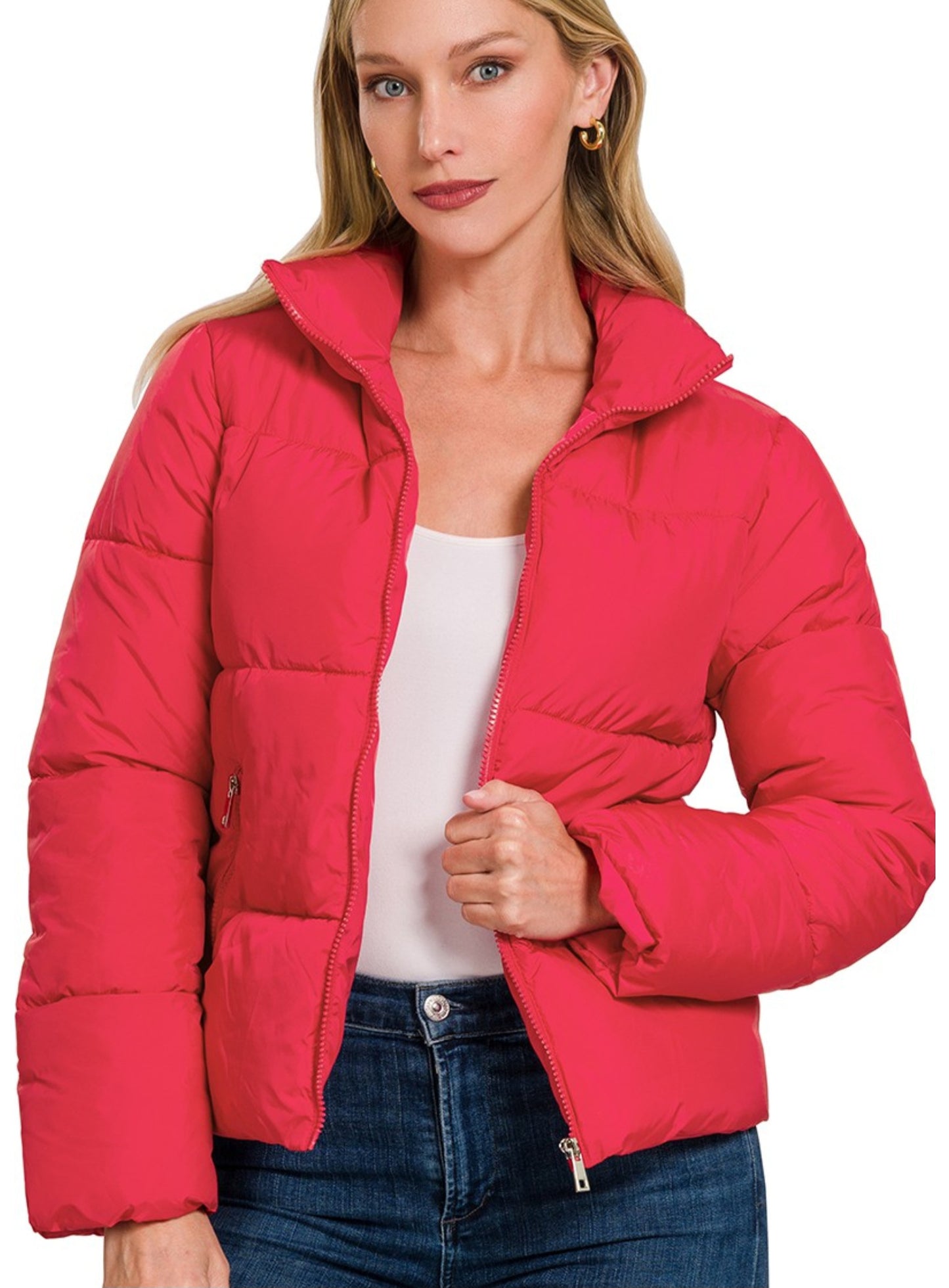 Red Puffer Jacket