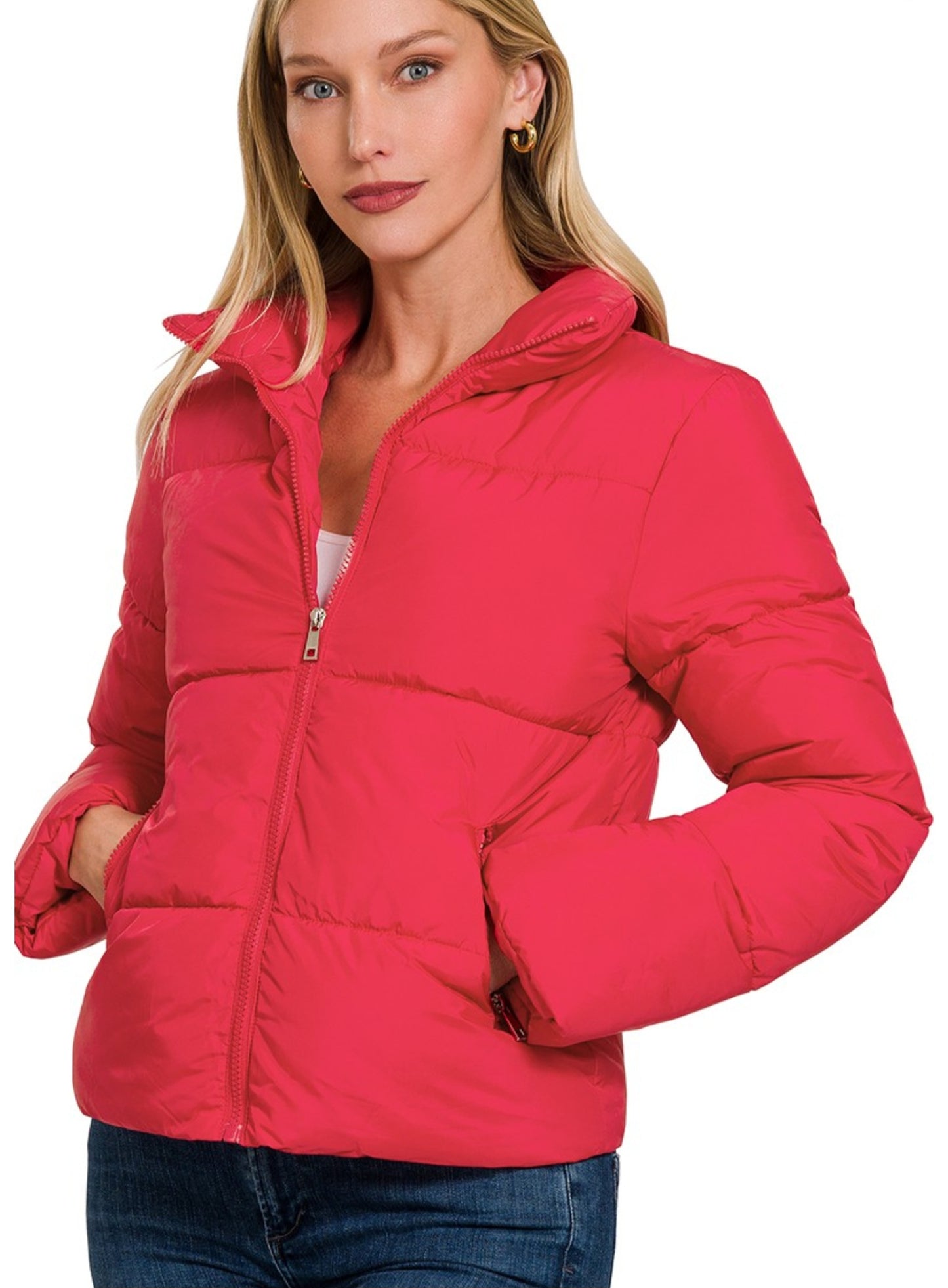 Red Puffer Jacket