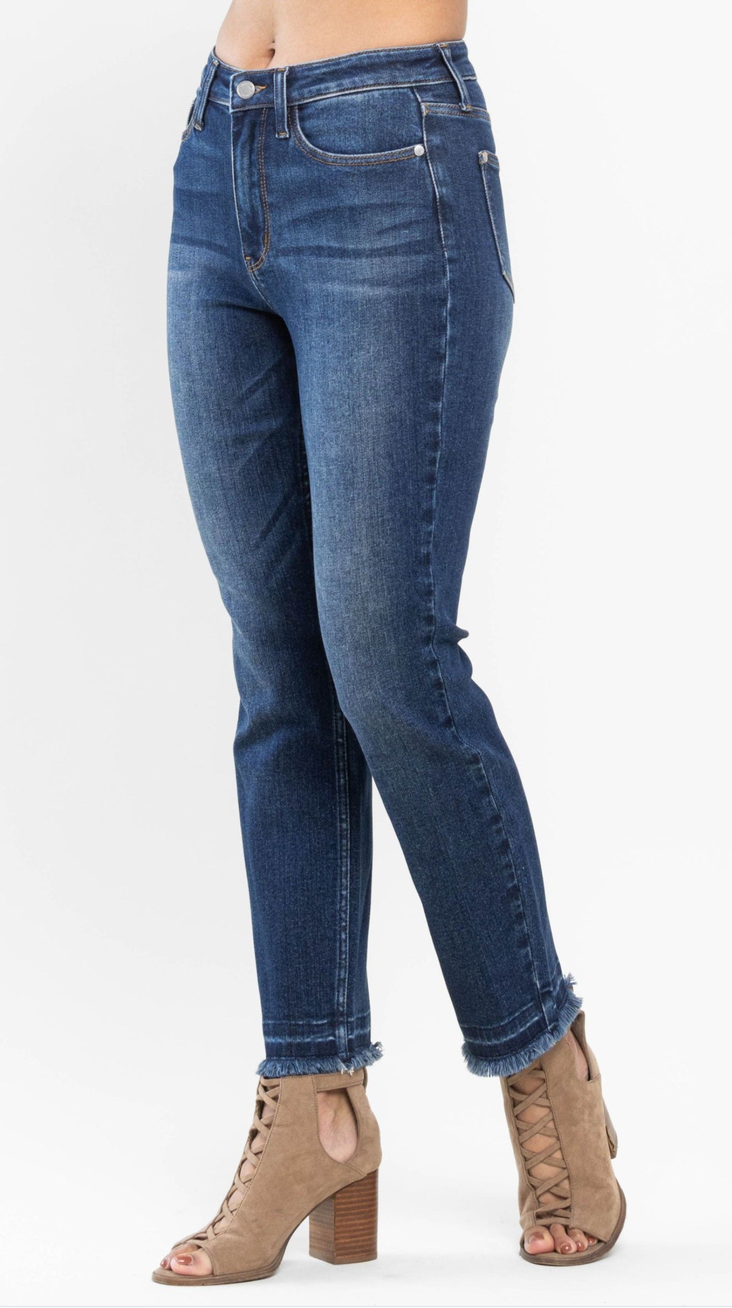 Judy Blue High Waist Released Hem Slim