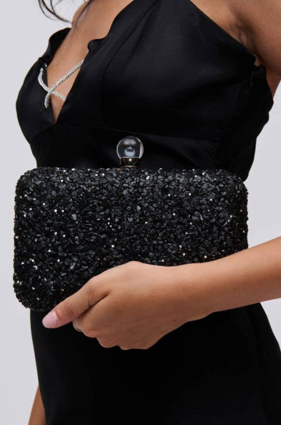 Black Penelope Evening Bag