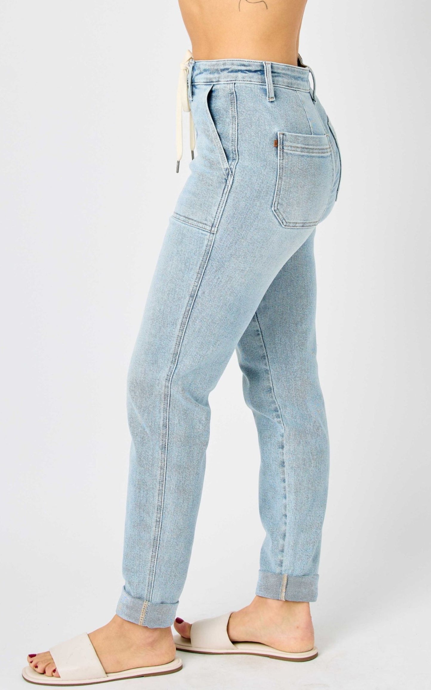 Judy Blue High Waist Vintage Double Cuff Jogger