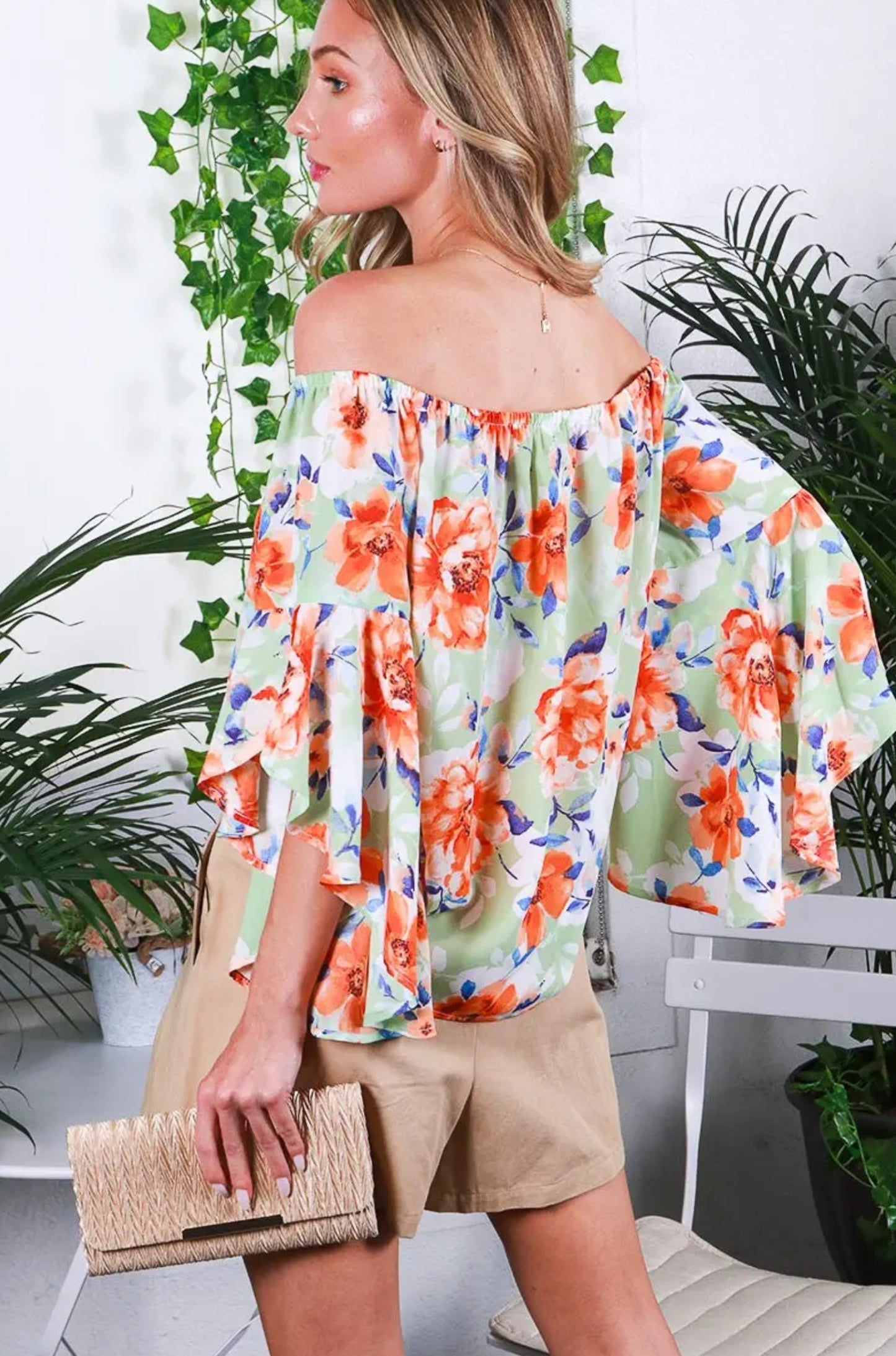 Sage Floral Blouse