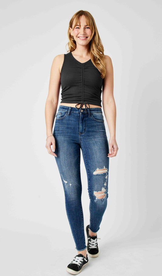 Judy Blue High Waist Skinny With Destroy