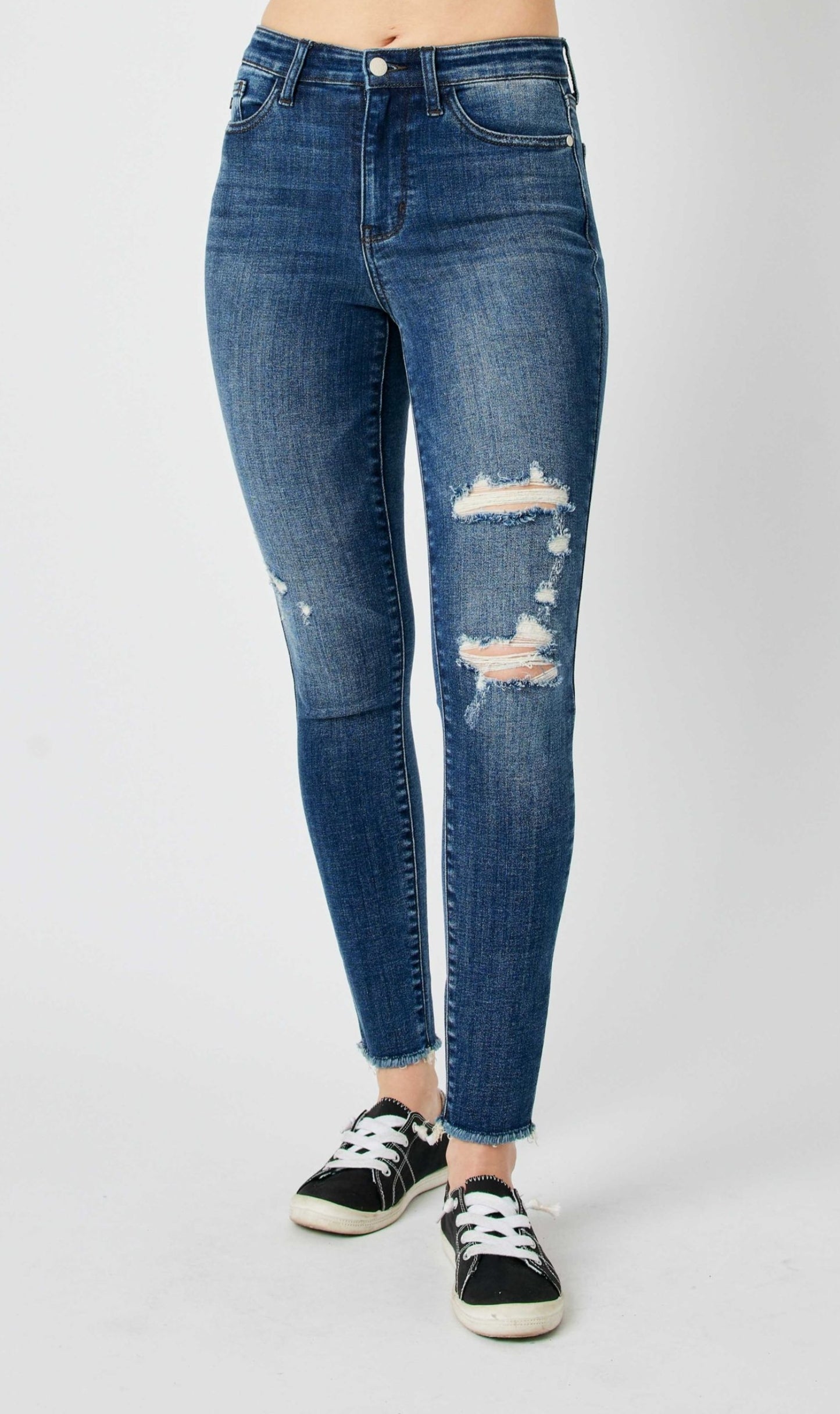 Judy Blue High Waist Skinny With Destroy