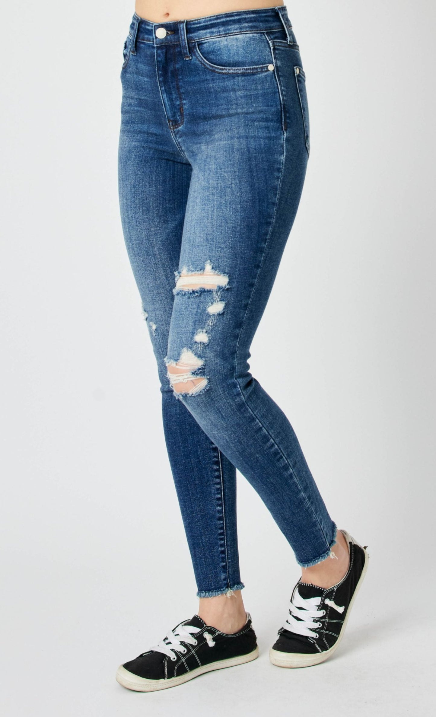 Judy Blue High Waist Skinny With Destroy