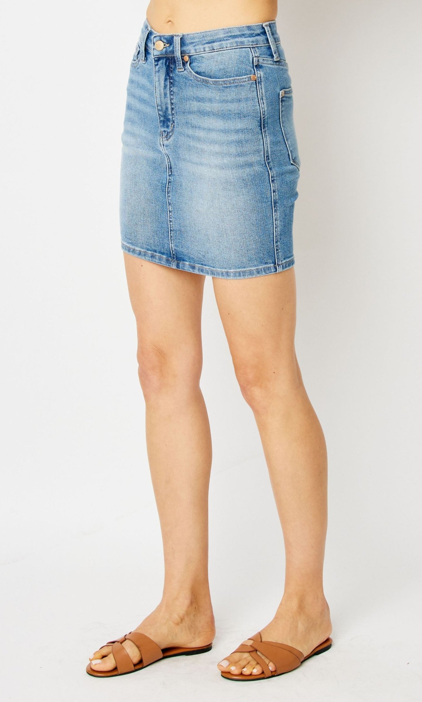 Judy Blue Tummy Control Jean Skirt