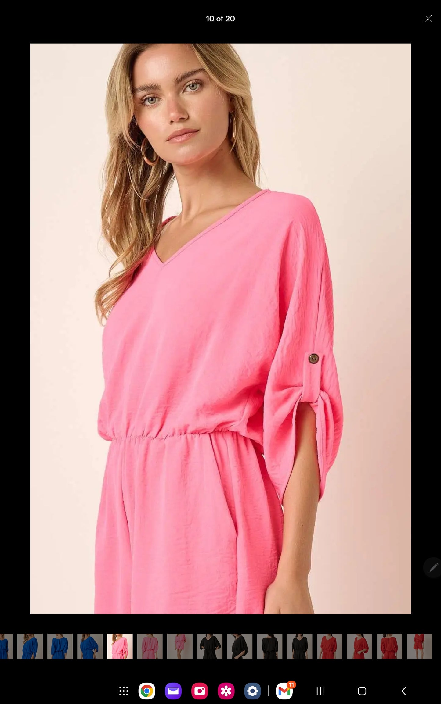 V Neck Airflow Rompers