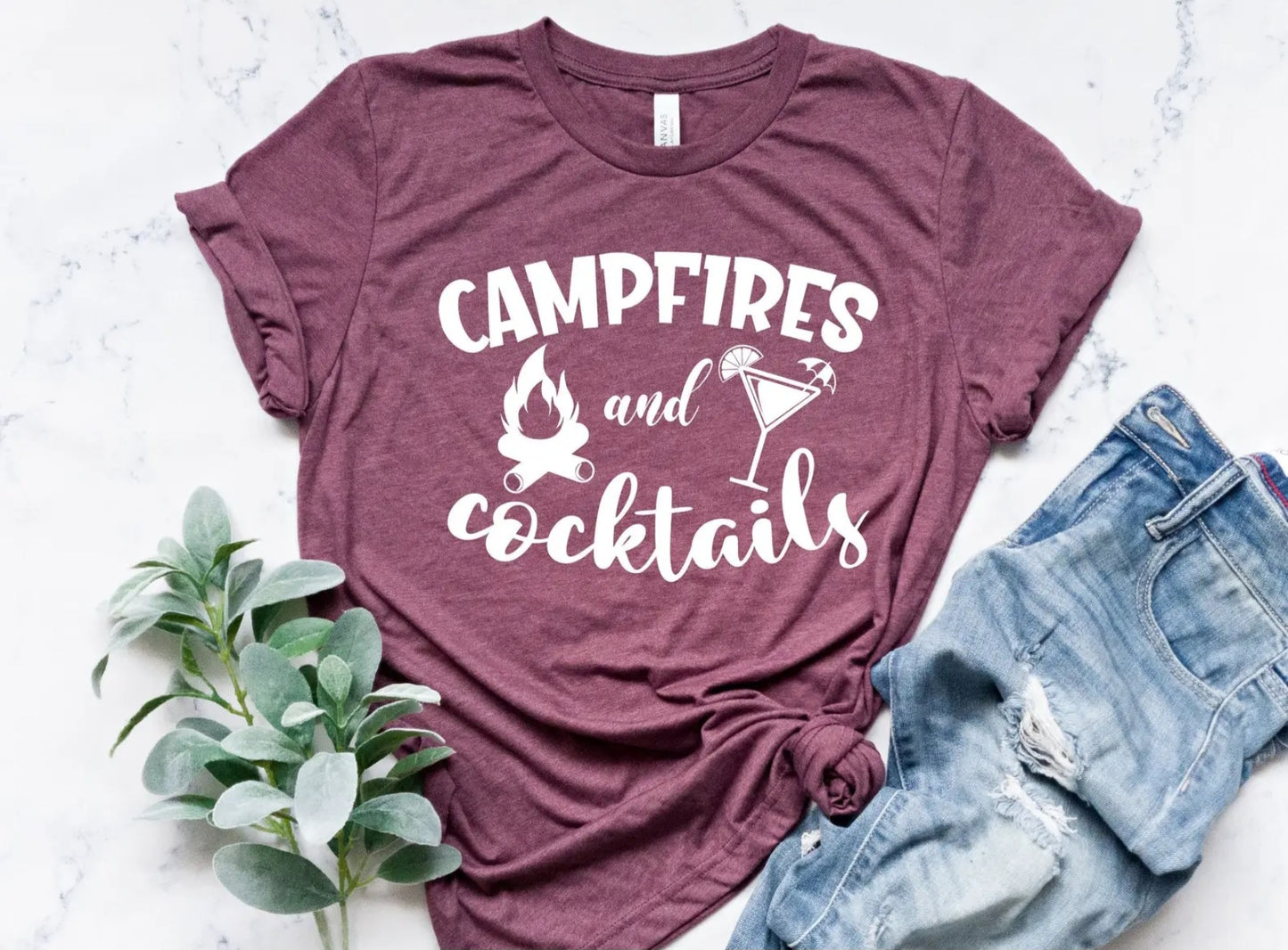 Campfire and Cocktails Tee