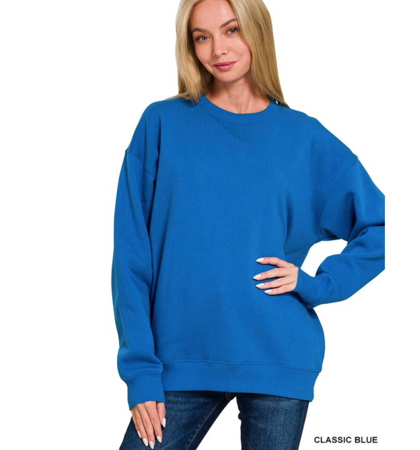 Fleece Round Neck Sweatshirt