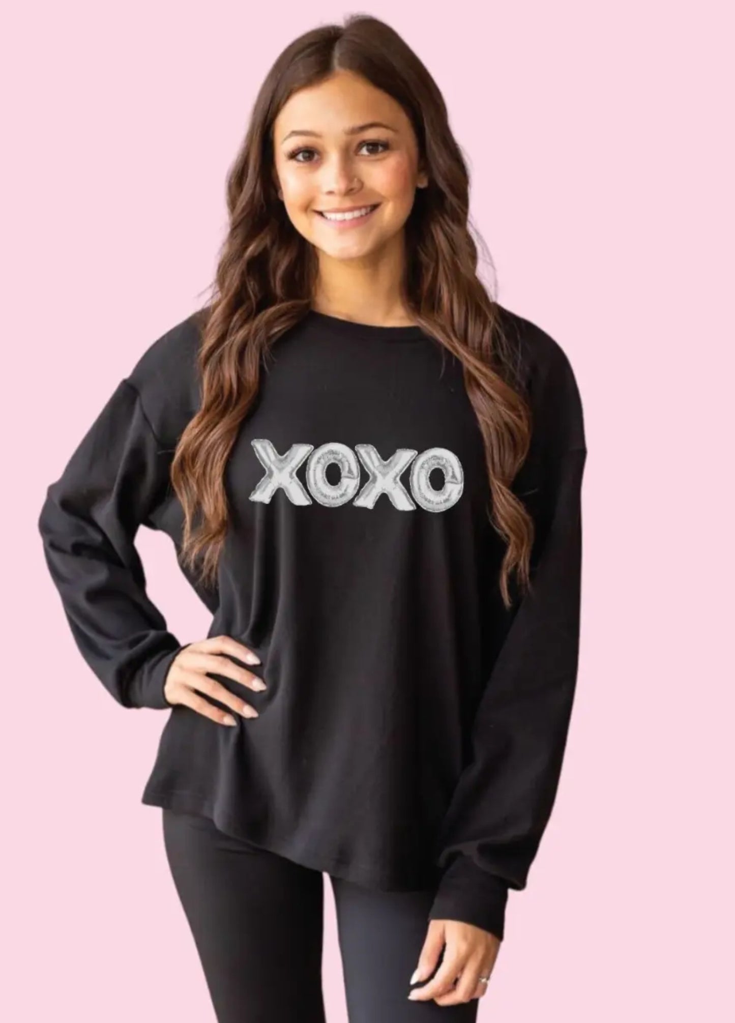 XOXO Cozy Microfleece Crew