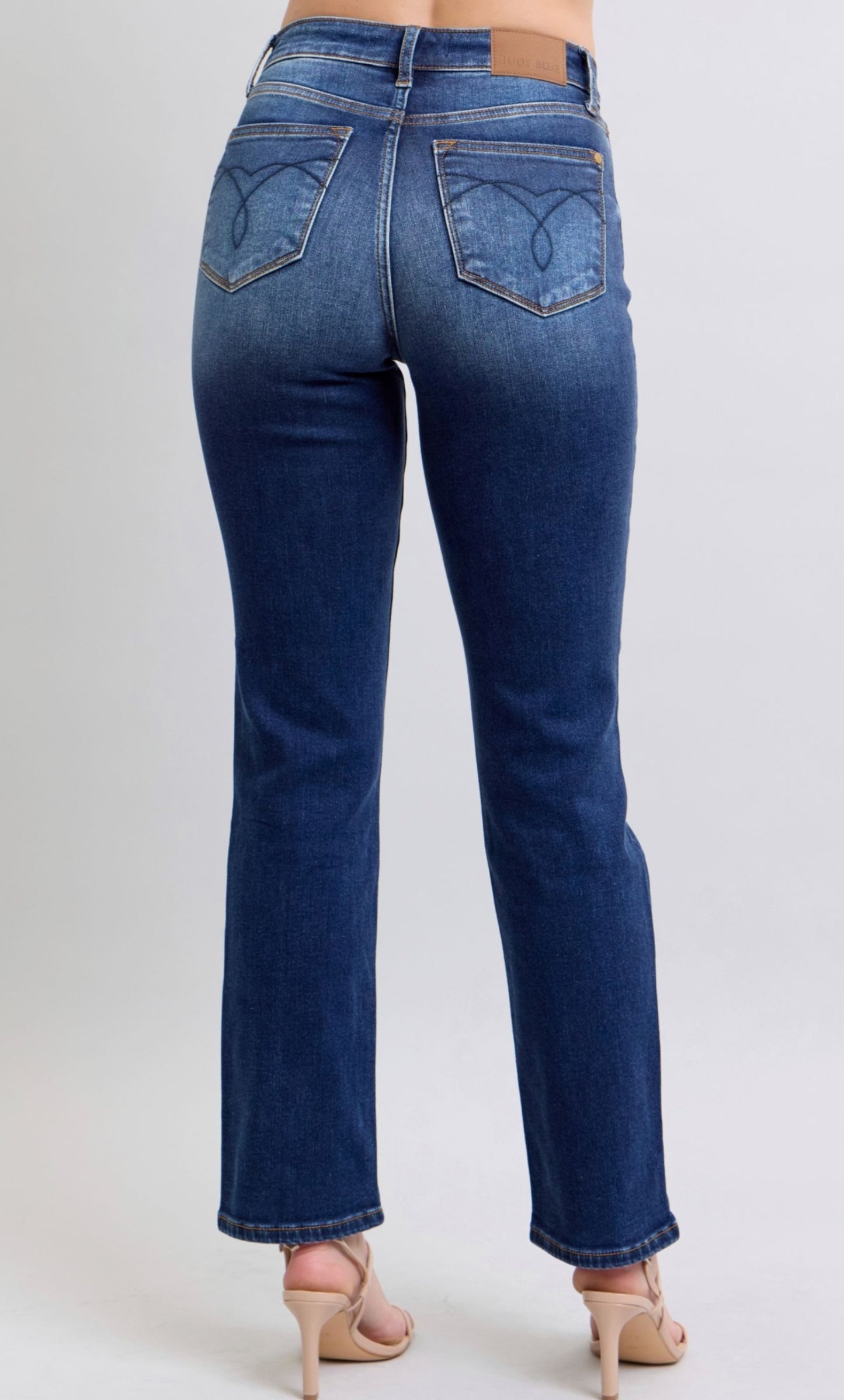 Judy Blue Vintage Wash Thermal Straight Dark