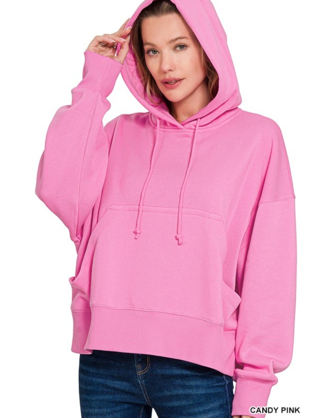 Oversized Fleece KangarooPocket Hoodie