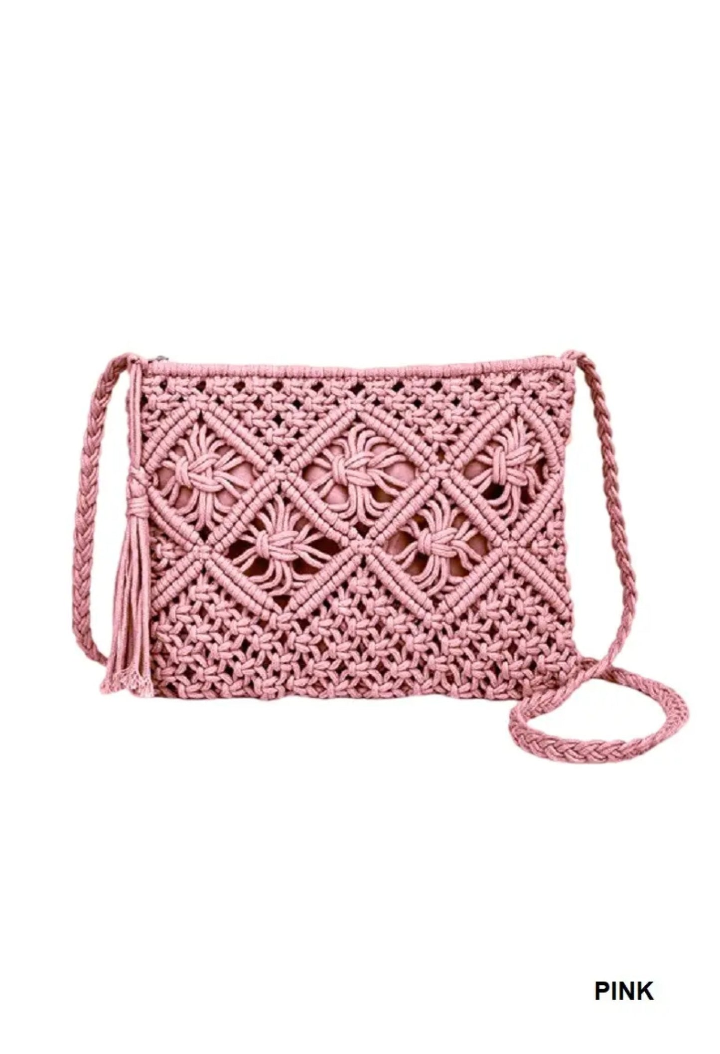 Woven Bohemian Tassel Crochet Shoulder Bag