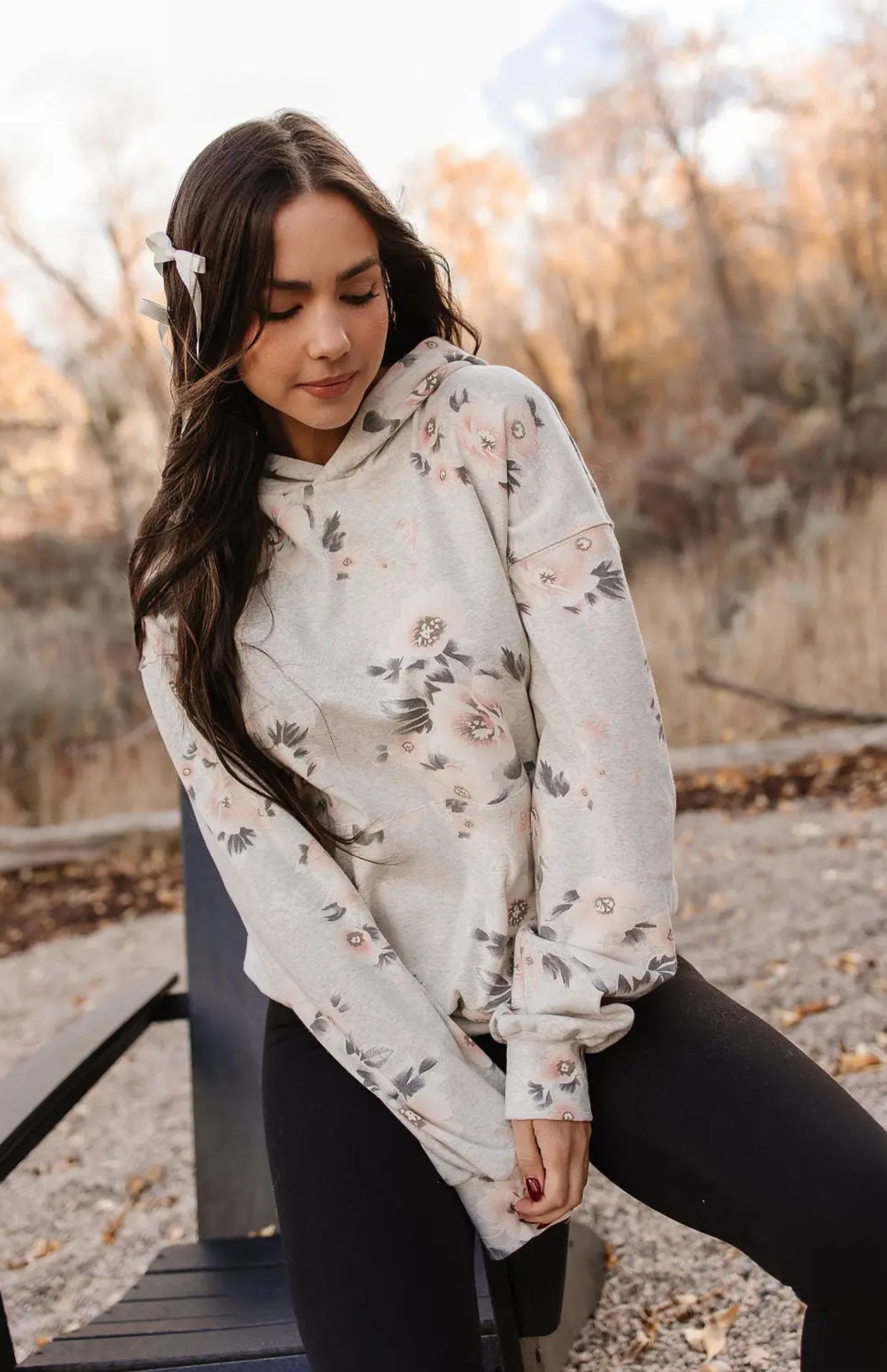 Petals and Pearls Flowered Hoodie